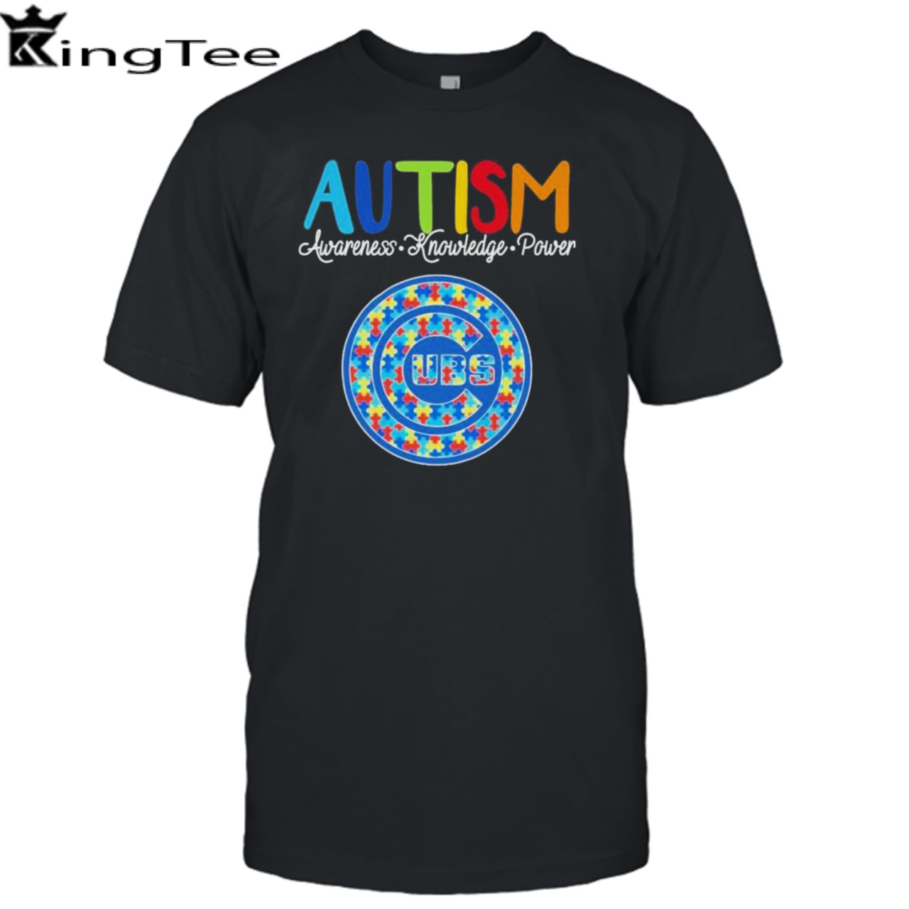 Chicago Cubs Autism Awareness Knowledge Power shirt