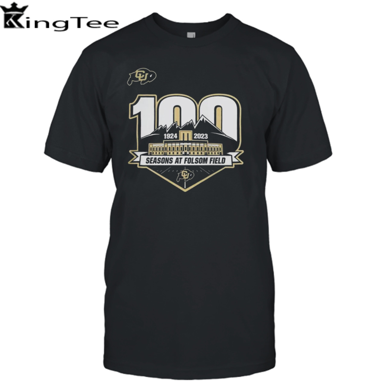 Cu Buffs 100th Anniversary Season At Folsom Field Colorado Buffaloes T-shirt