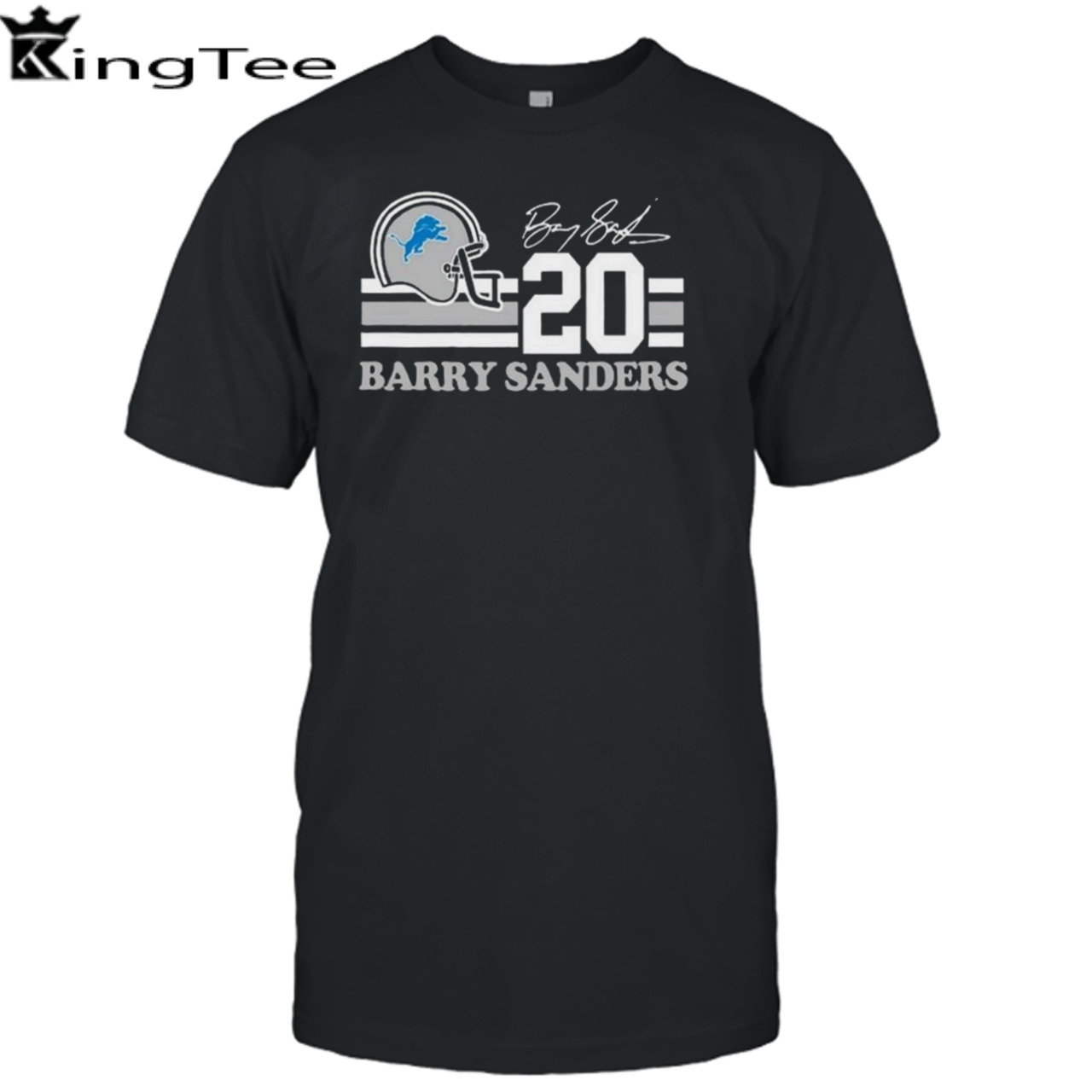 Detroit Lions Barry Sanders 20 Signature T-shirt