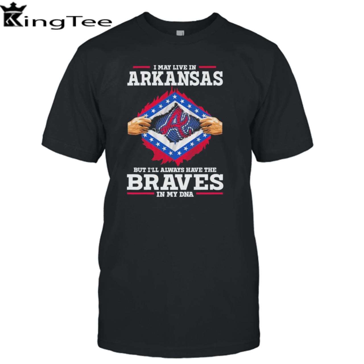 I may live in Arkansas but i’ll always have the Braves in my dna shirt