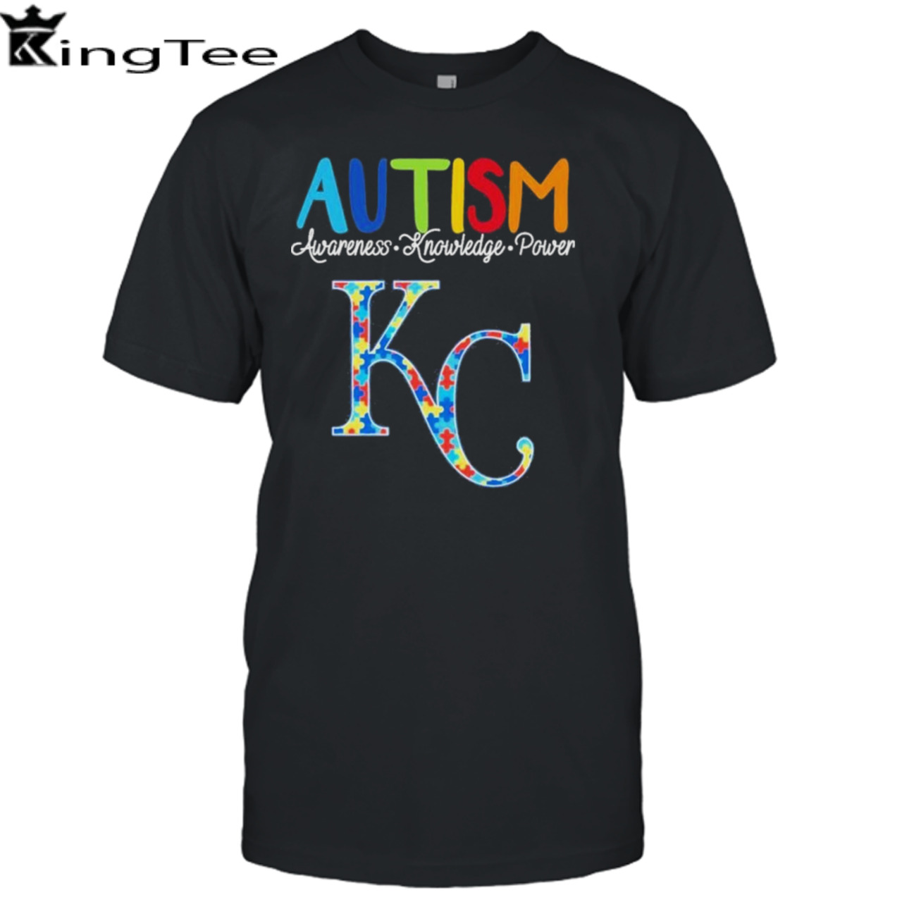 Kansas City Royals Autism Awareness Knowledge Power shirt