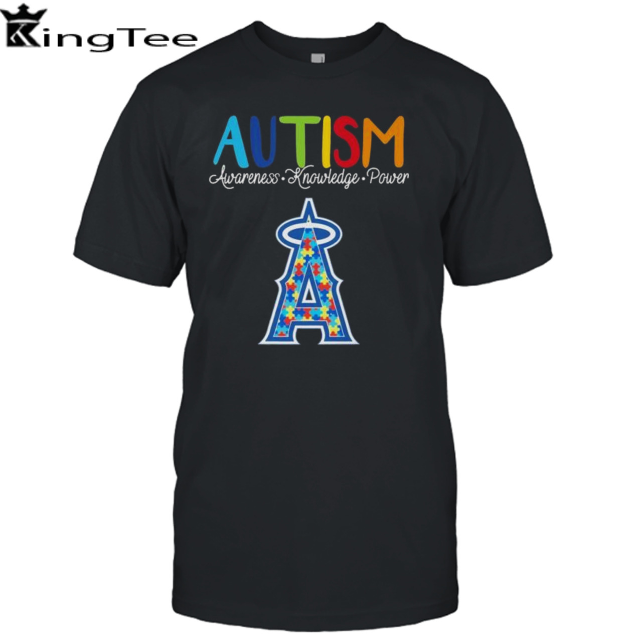 Los Angeles Angels Autism Awareness Knowledge Power Shirt