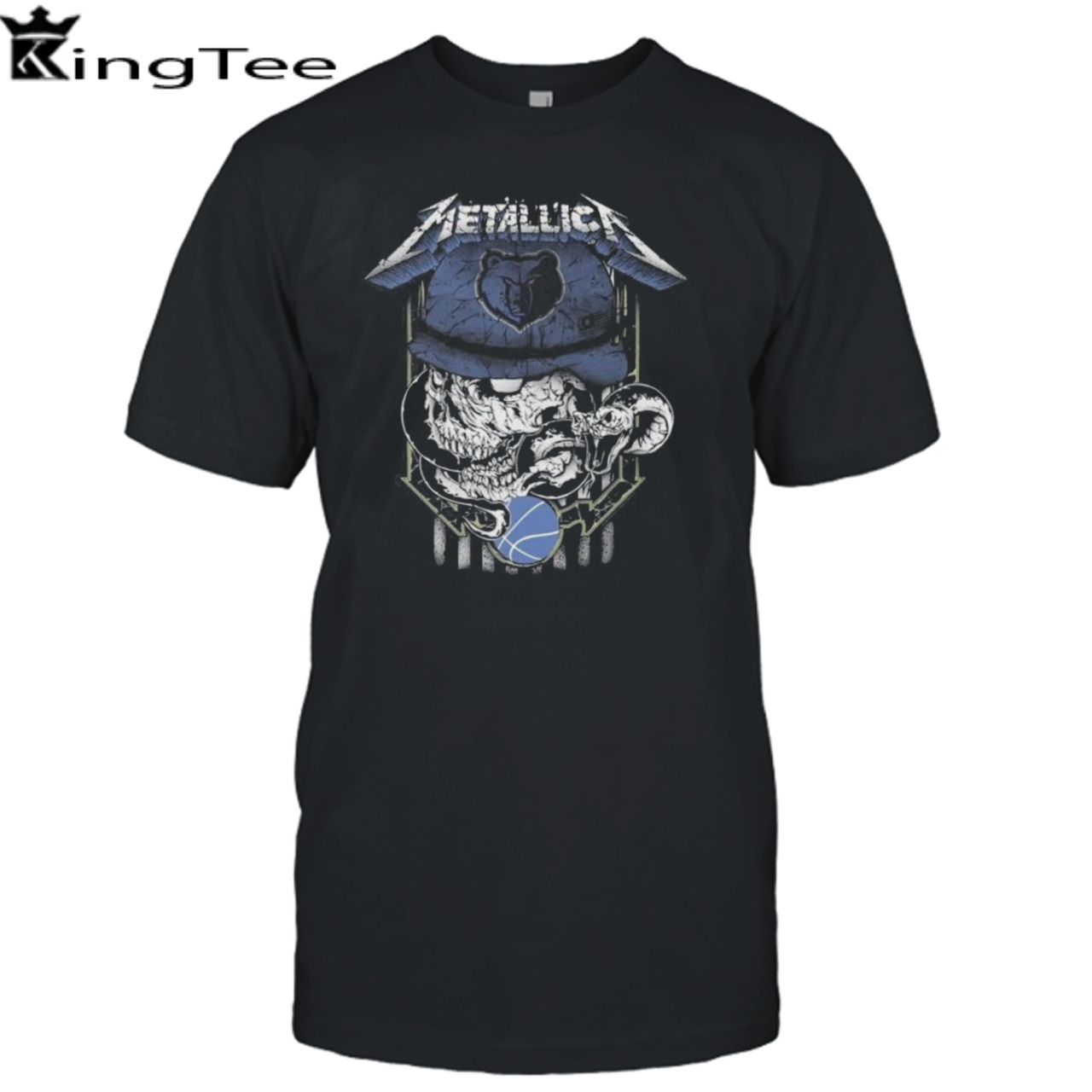 Metallica Skull Snake Memphis Grizzlies USA T-Shirt