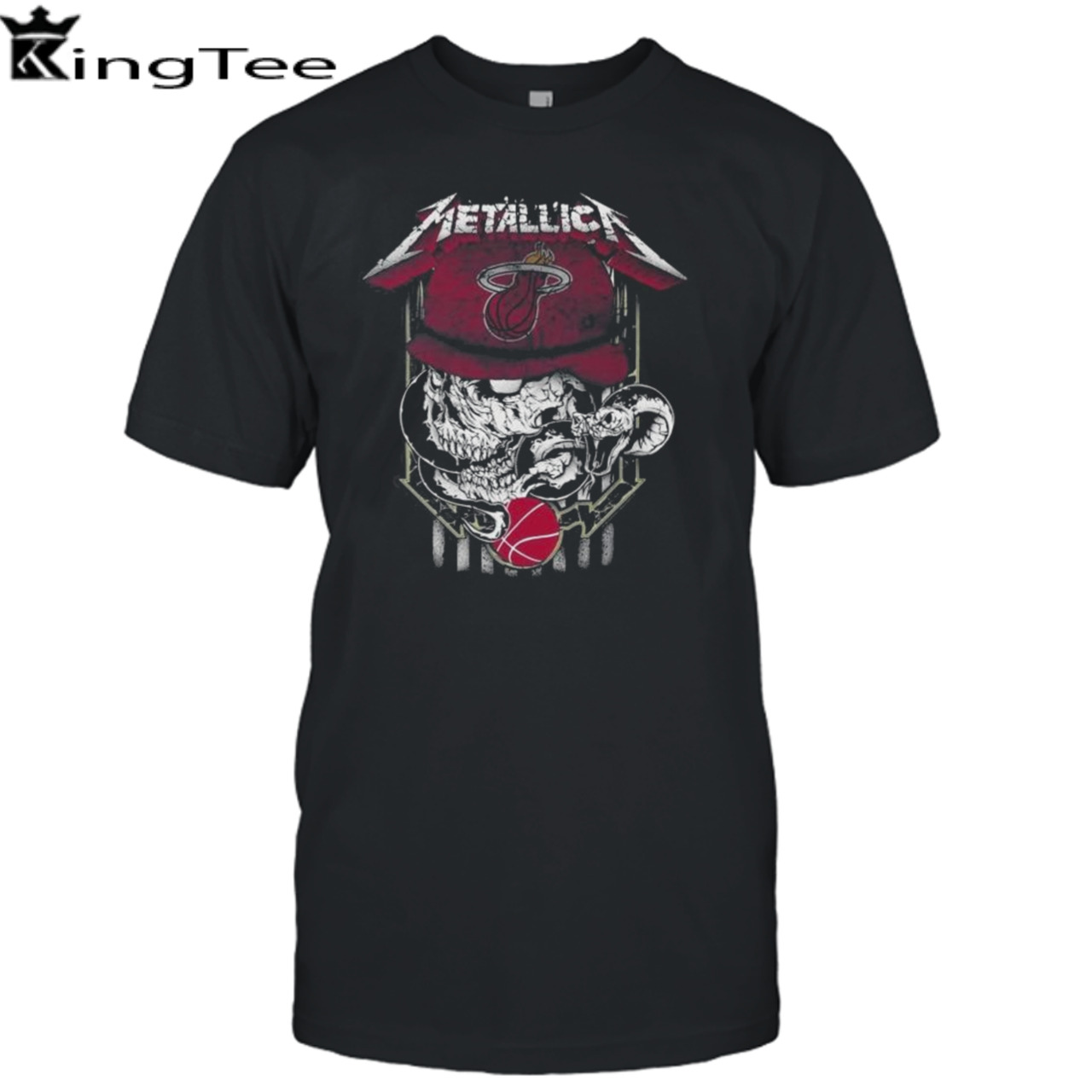 Metallica Skull Snake Miami Heat USA T-Shirt