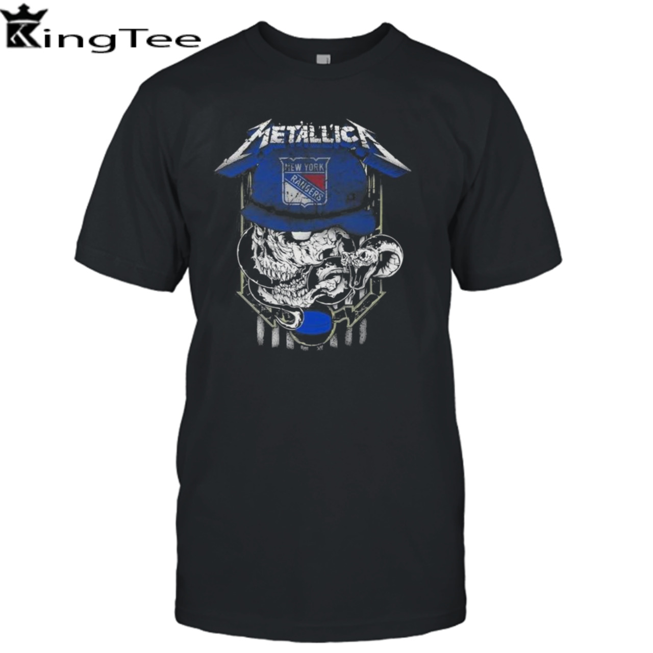 Metallica Skull Snake New York Rangers T-Shirt