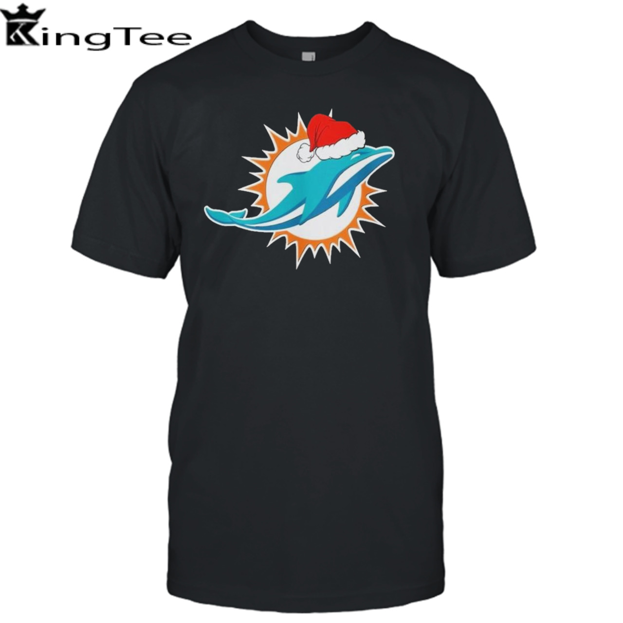 Miami Dolphins logo Santa Hat Christmas 2023 Shirt