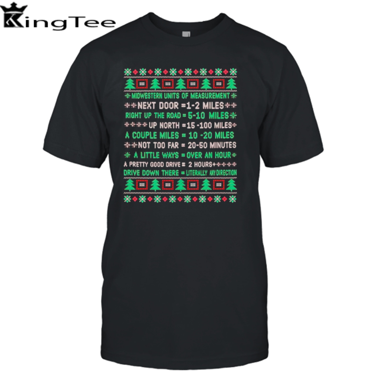 Midwest units of measurement Ugly Christmas shirt