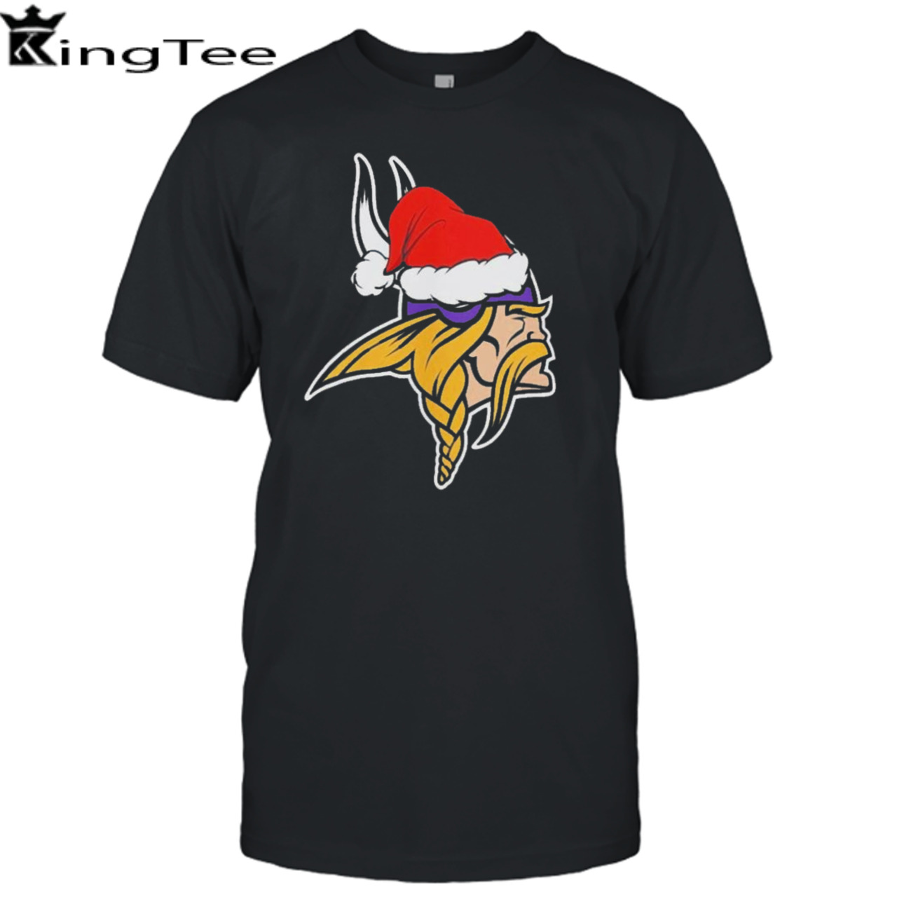 Minnesota Vikings logo Santa Hat Christmas 2023 Shirt