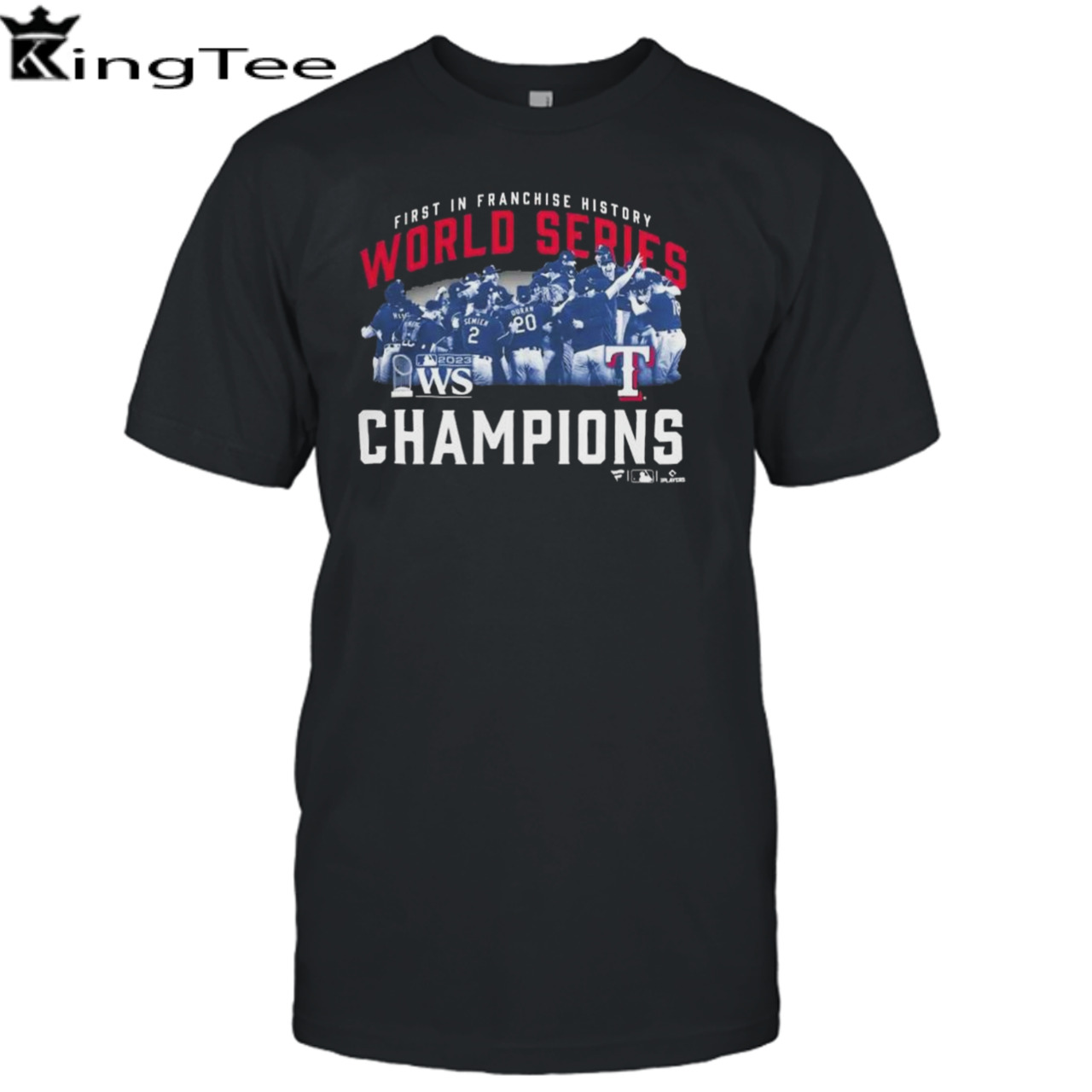 Mlb First In Franchise History Texas Rangers 2023 World Series Champions Photo t-shirt