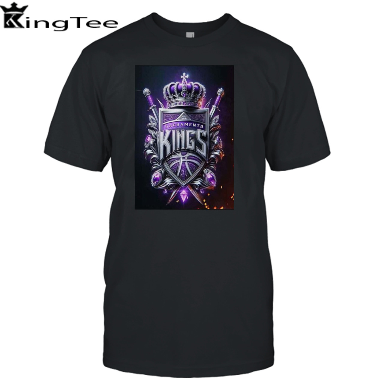 NBA Realistic Logo Of Sacramento Kings shirt