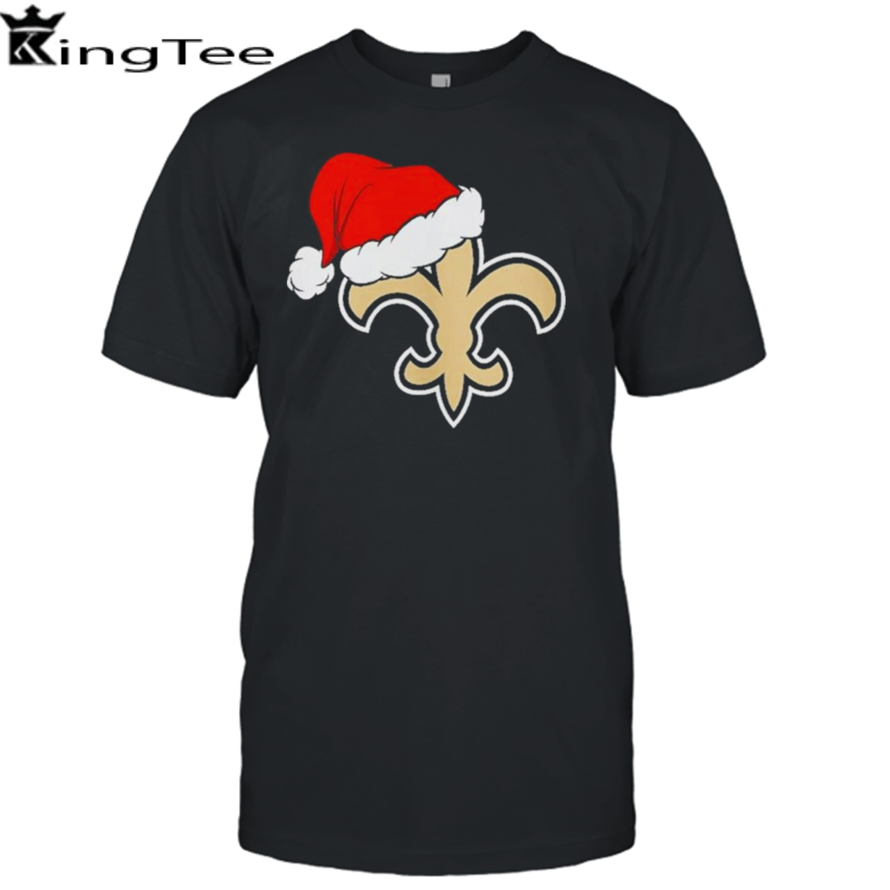 New Orleans Saints logo Santa Hat Christmas 2023 Shirt