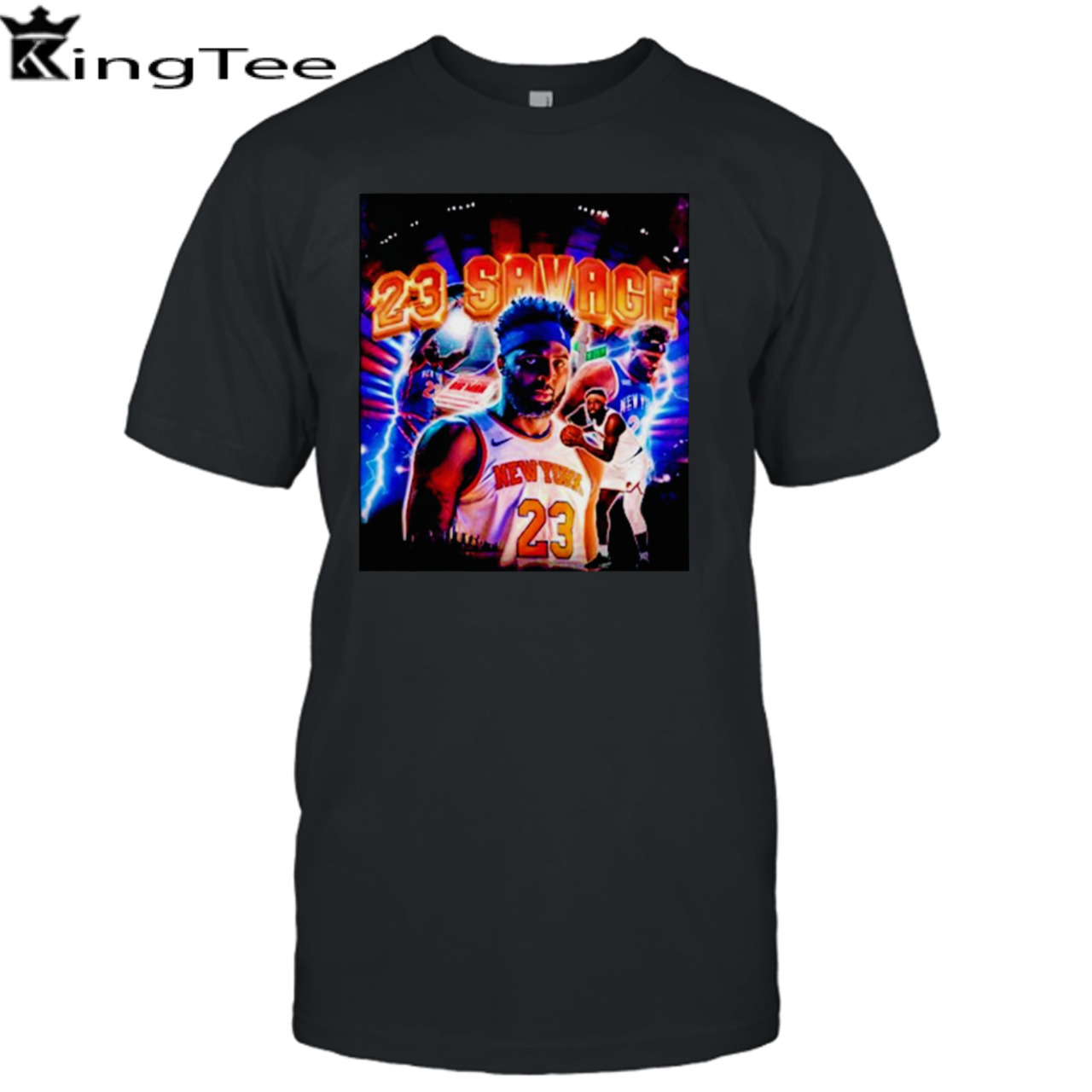 New York Knicks Mitchell Robinson 23 Savage shirt