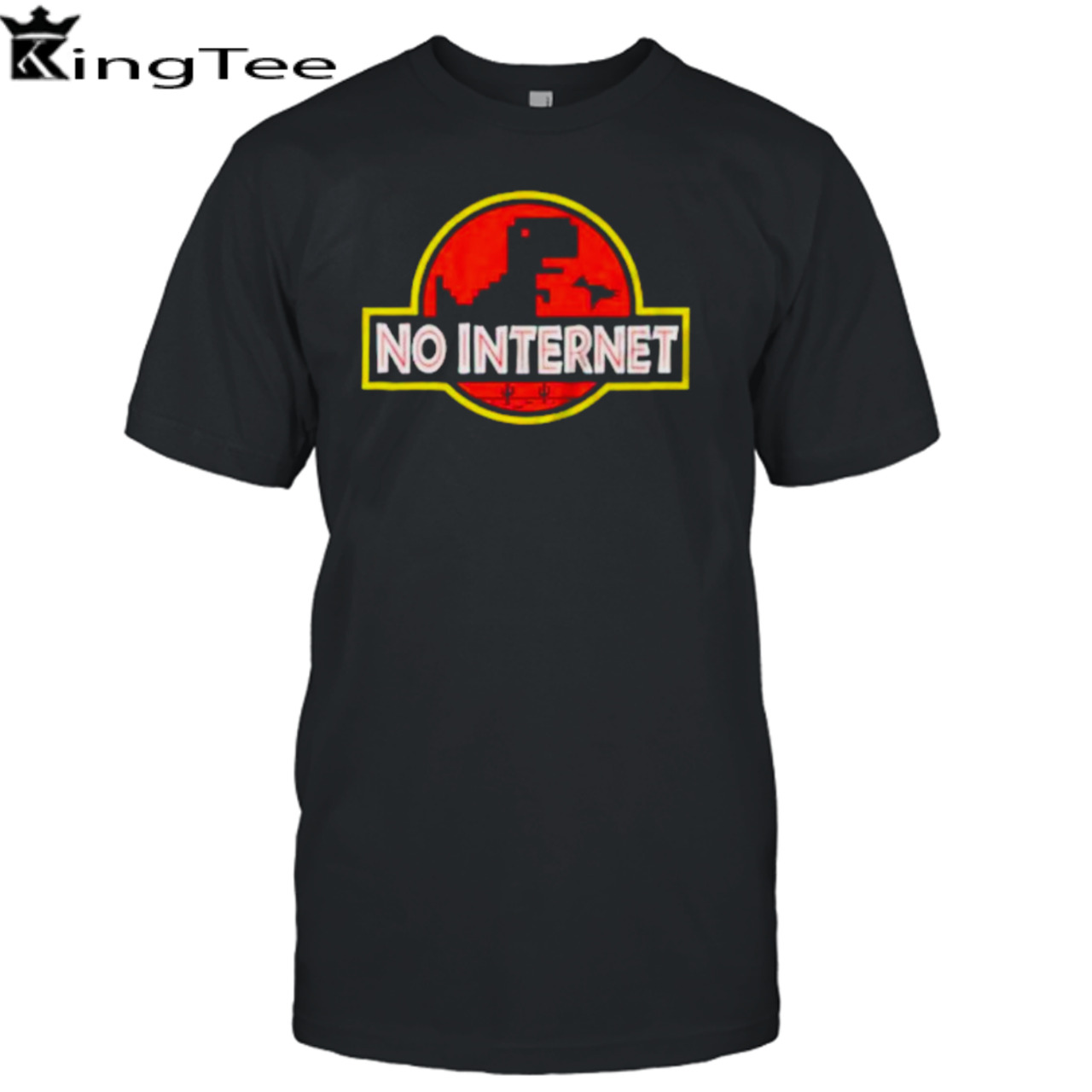 No Internet Jurassic Park shirt