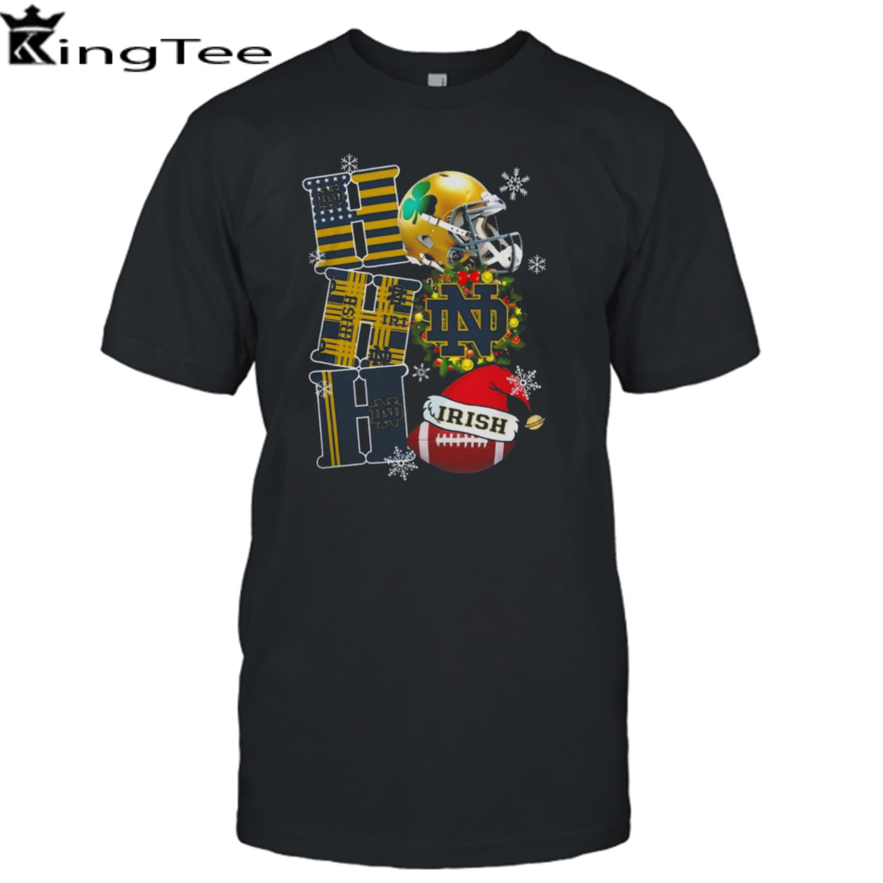 Notre Dame Fighting Irish Ncaa Ho Ho Ho Christmas Shirt