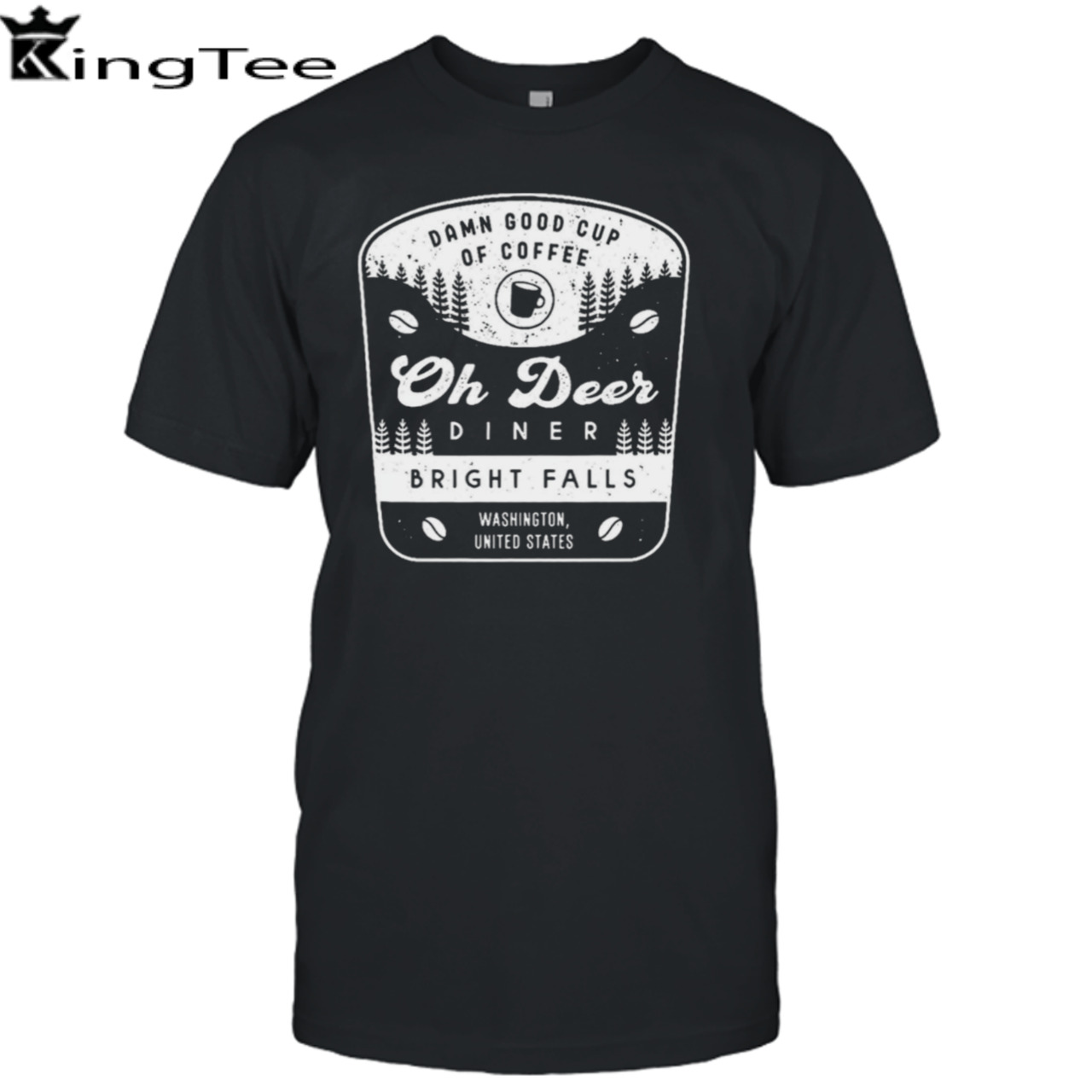 Oh Deer Diner Crest Alan Wake shirt