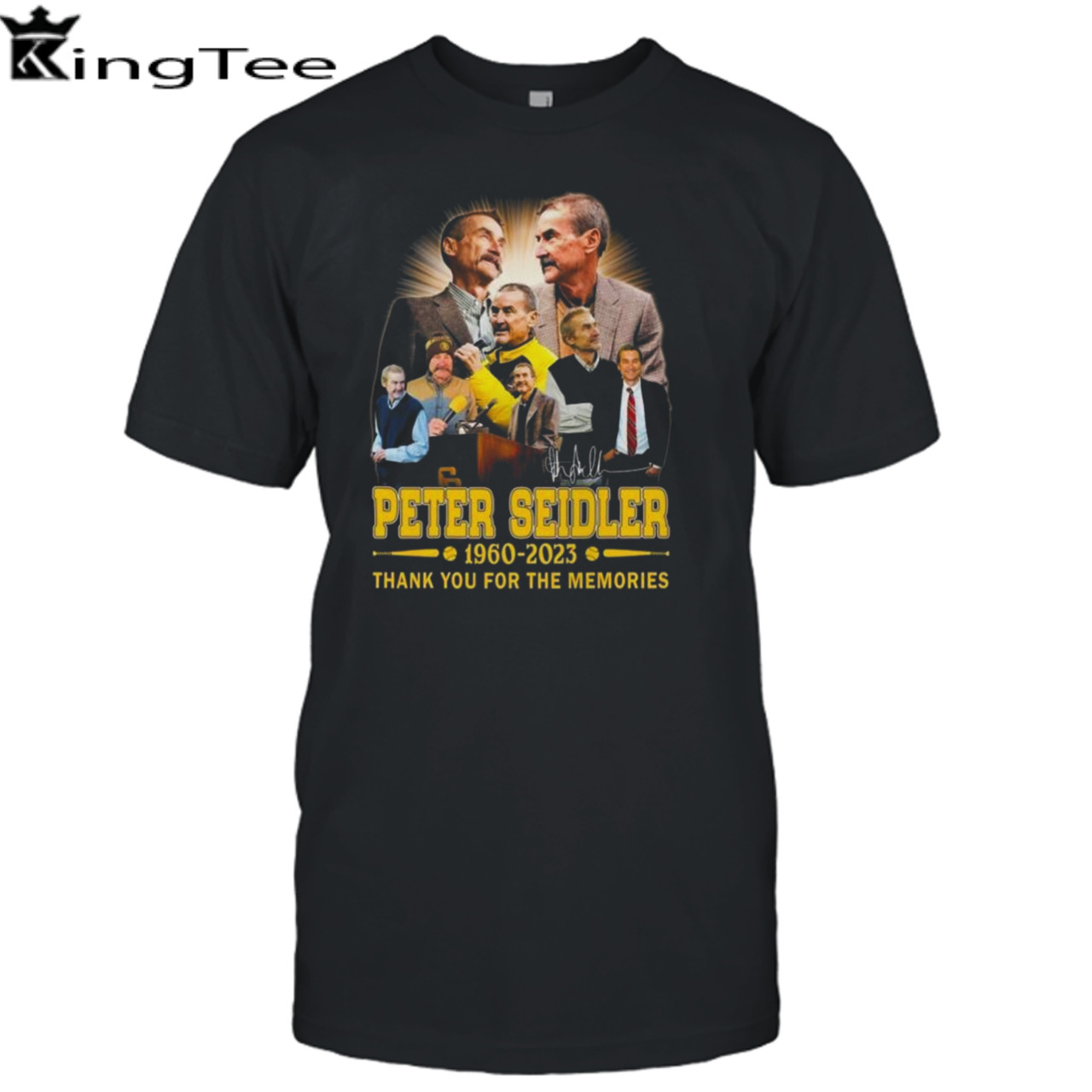 Peter Seidler 1960-2023 Thank You For The Memories Signature T-Shirt