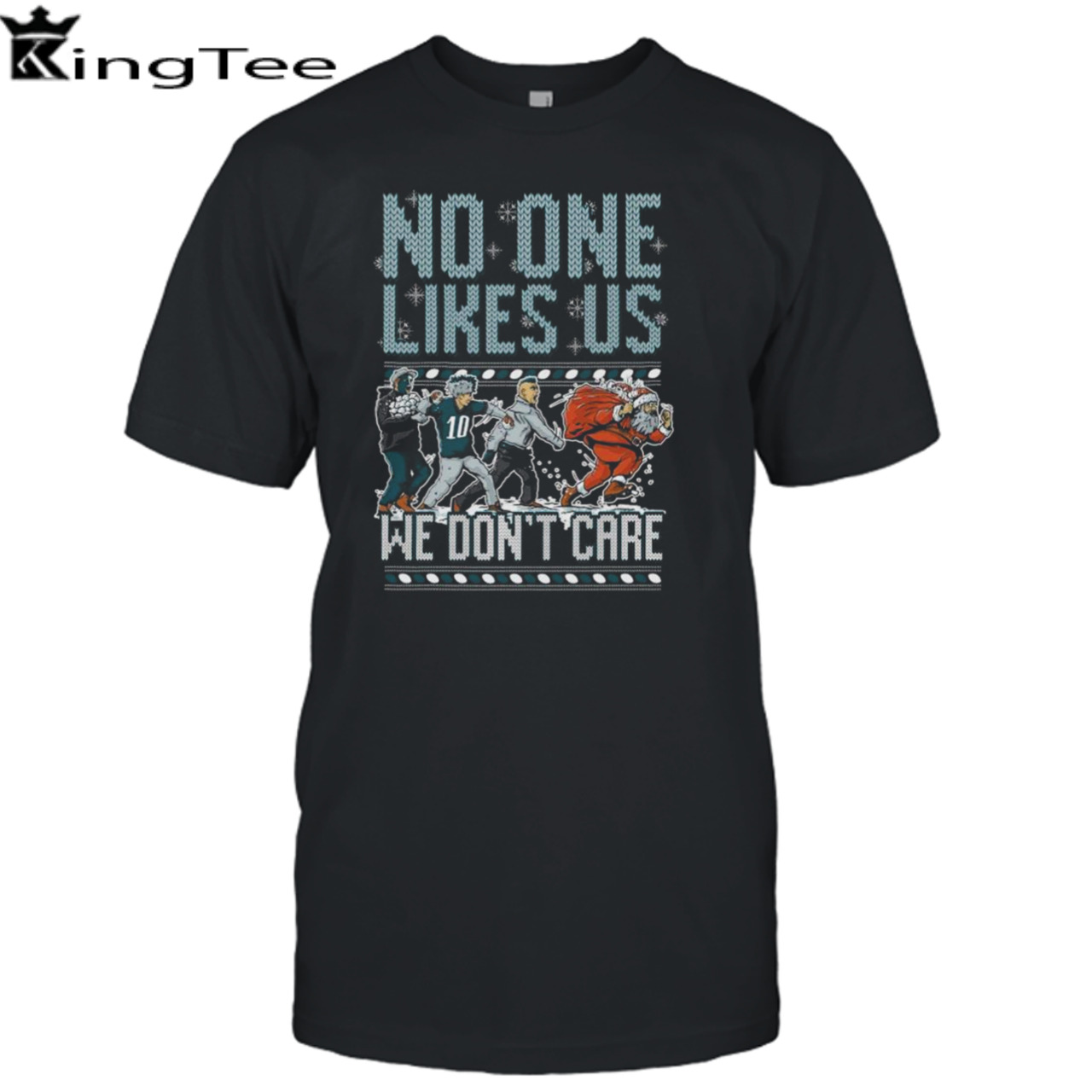 Philadelphia Eagles No One Like Us We Don’t Care Ugly Christmas T-Shirt