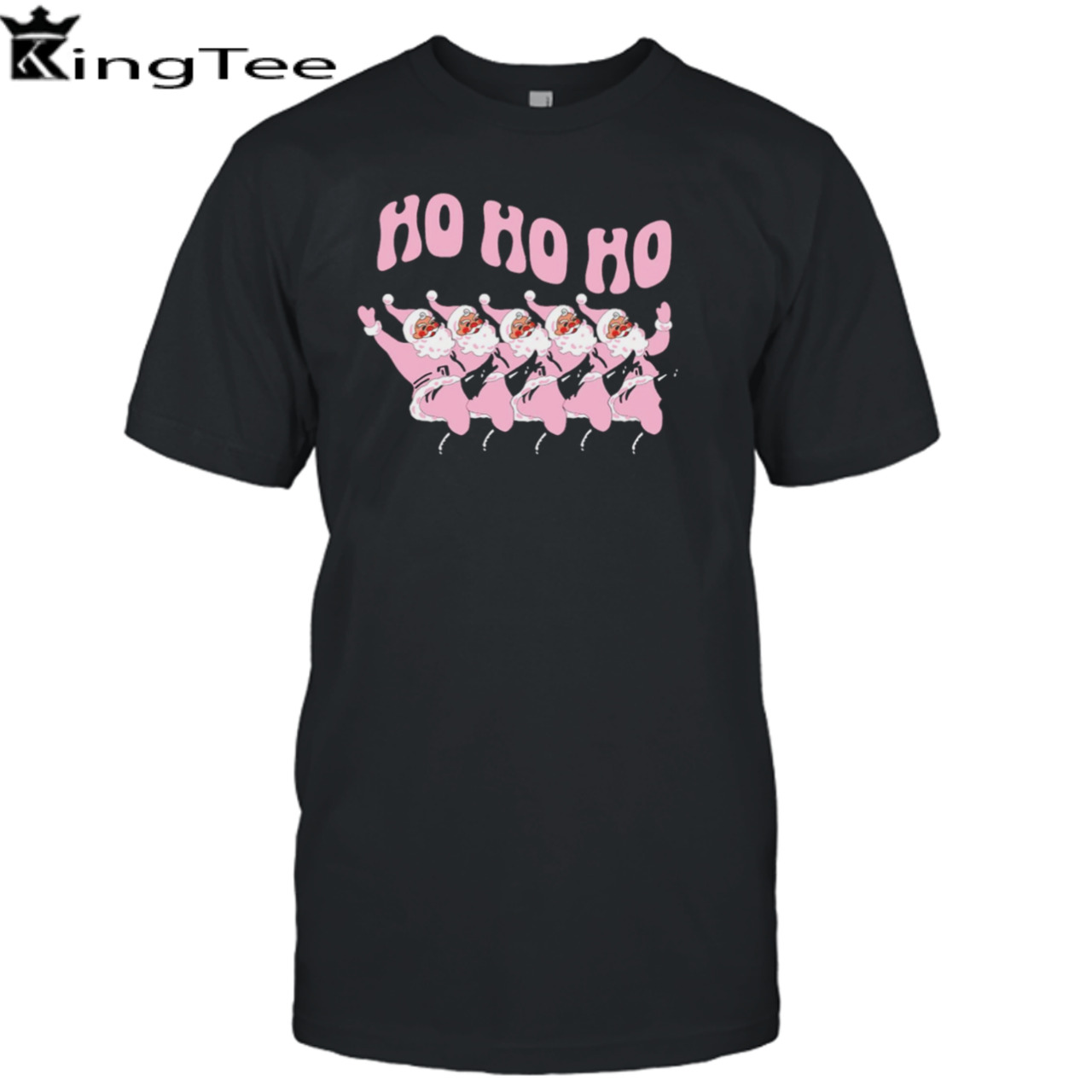 Pink Christmas Retro Santa Funny Christmas shirt