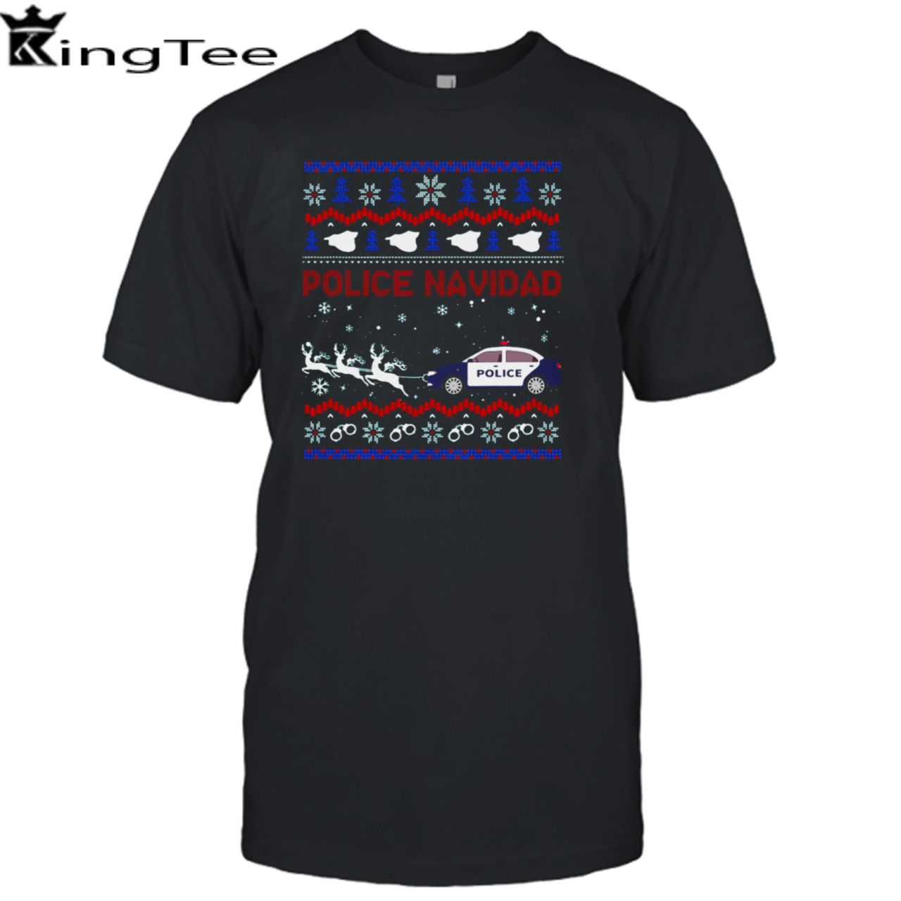 Police Navidad Christmas Design shirt