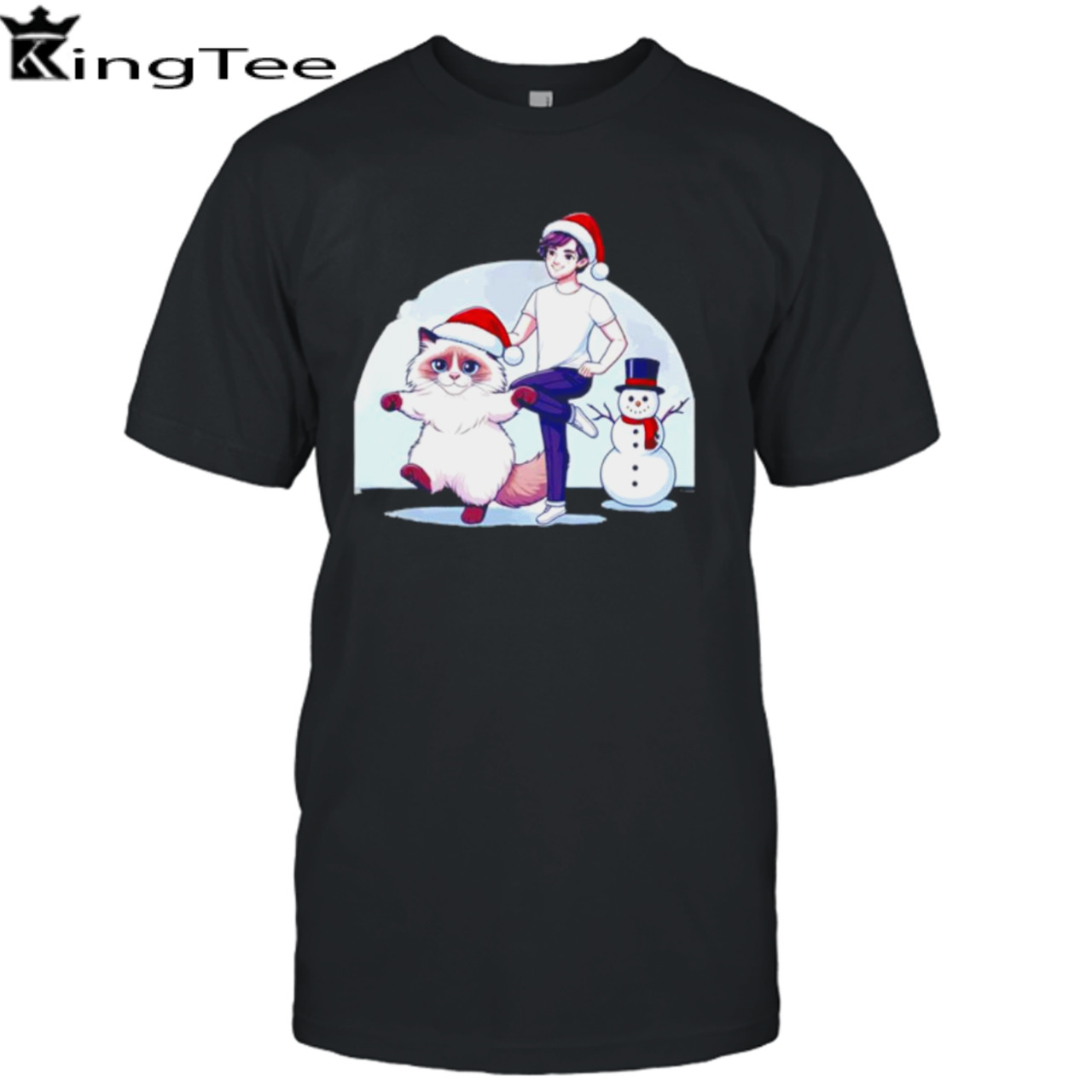 Ragdoll Cat Snowman Christmas shirt