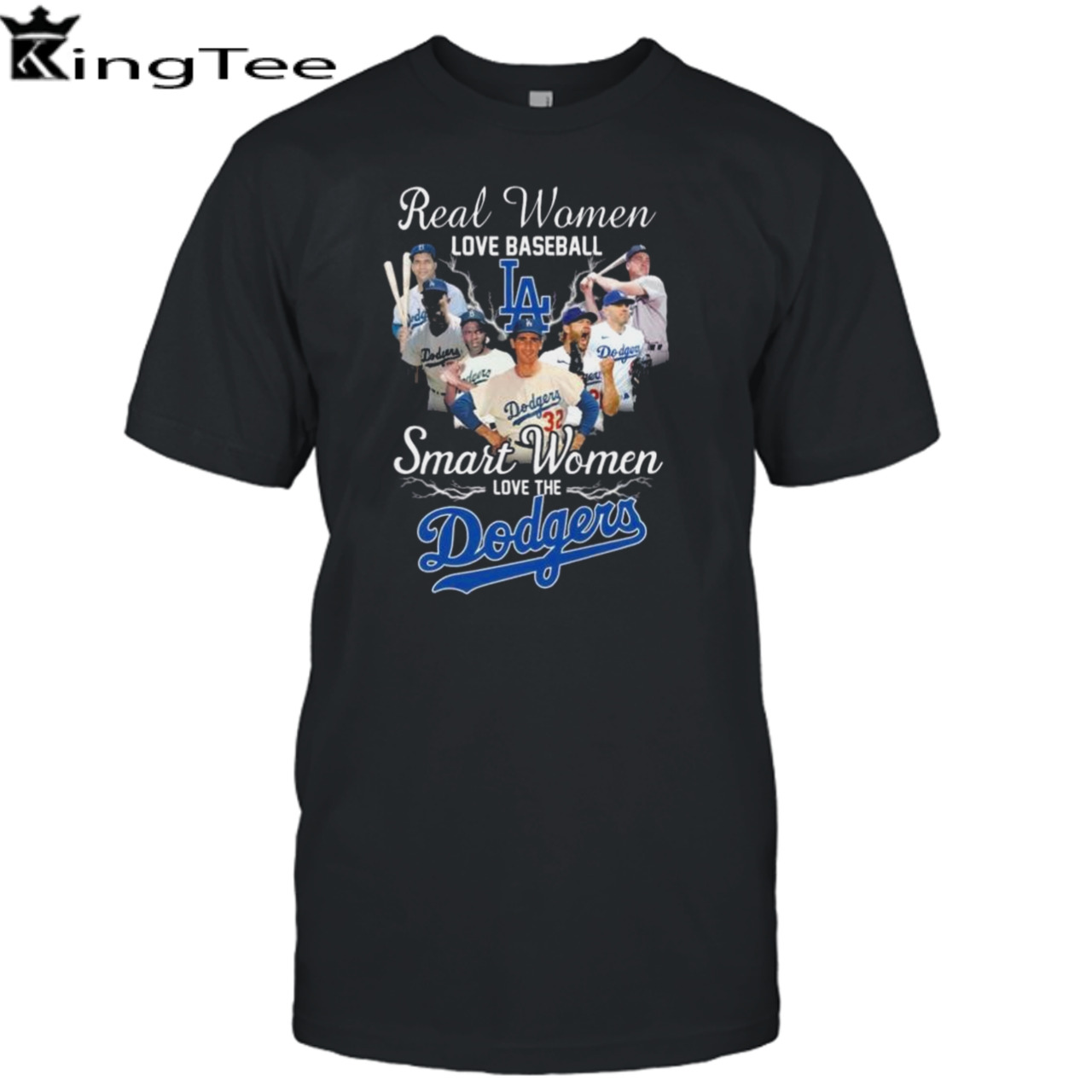 Real Women Love Baseball Smart Women Love The Los Angeles Dodgers Players 2023 Shirt