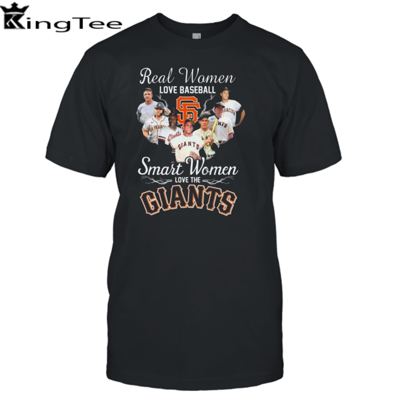 Real Women Love Baseball Smart Women Love The San Francisco Giants Players 2023 Shirt