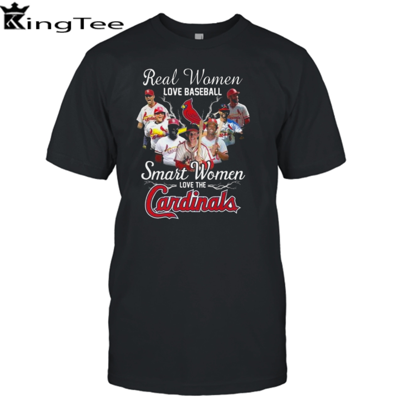 Real Women Love Baseball Smart Women Love The St. Louis Cardinals Players 2023 Shirt