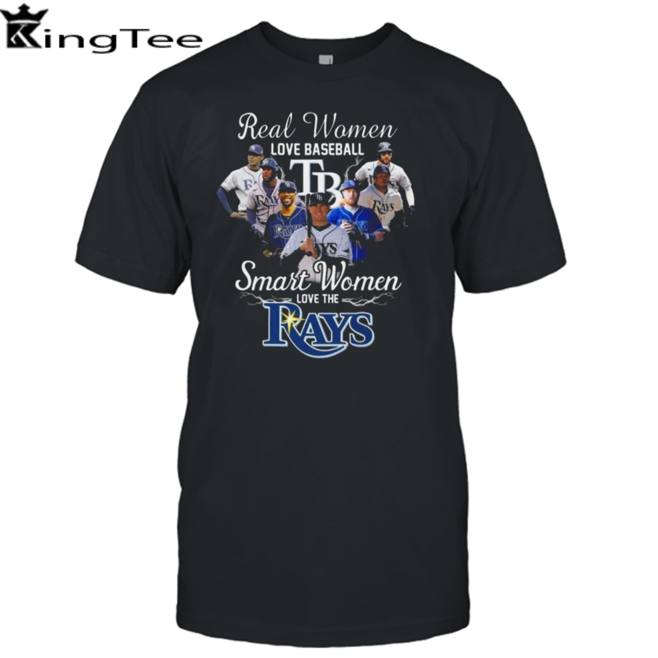 Real Women Love Baseball Smart Women Love The Tampa Bay Rays Players 2023 Shirt