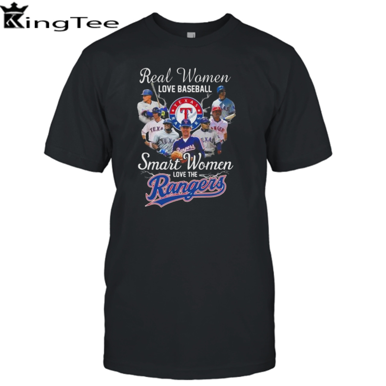 Real Women Love Baseball Smart Women Love The Texas Rangers Players 2023 Shirt