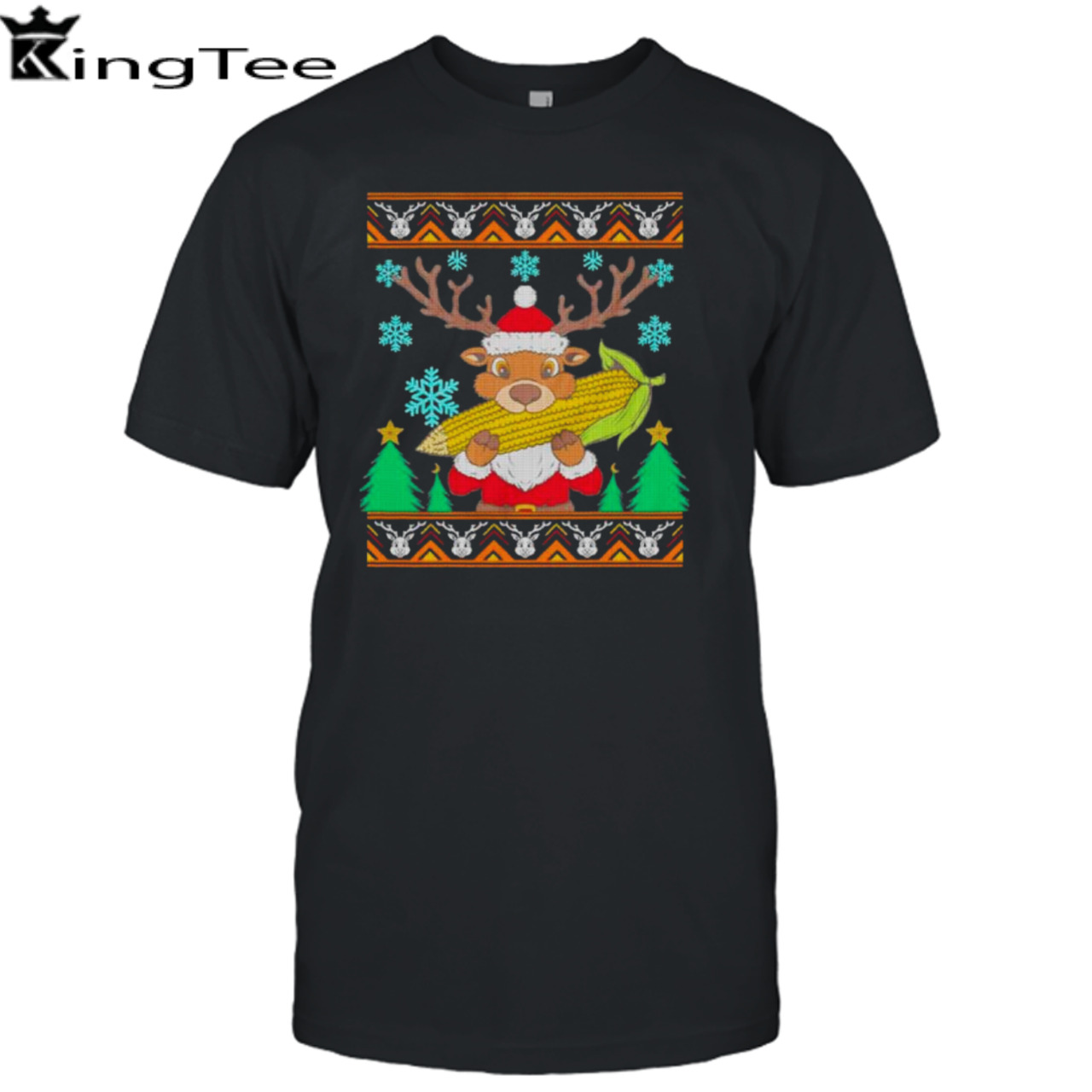 Reindeer eat corn Ugly Christmas shirt