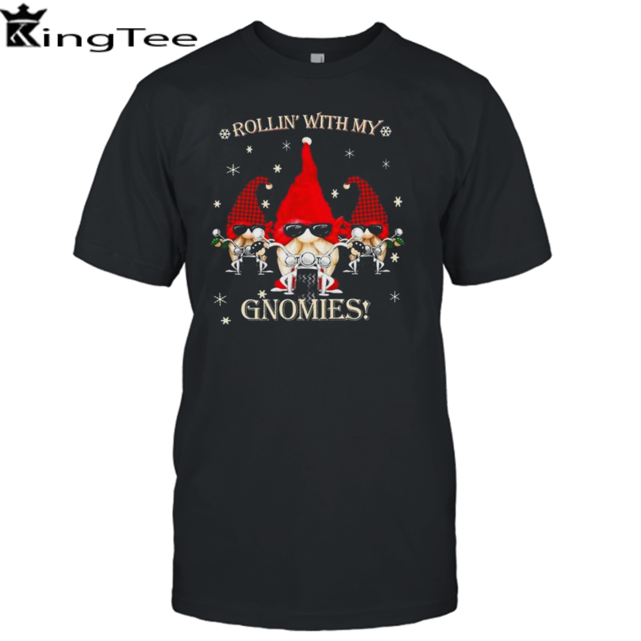 Rollin’ With My Gnomies Biker Christmas 2023 T-shirt