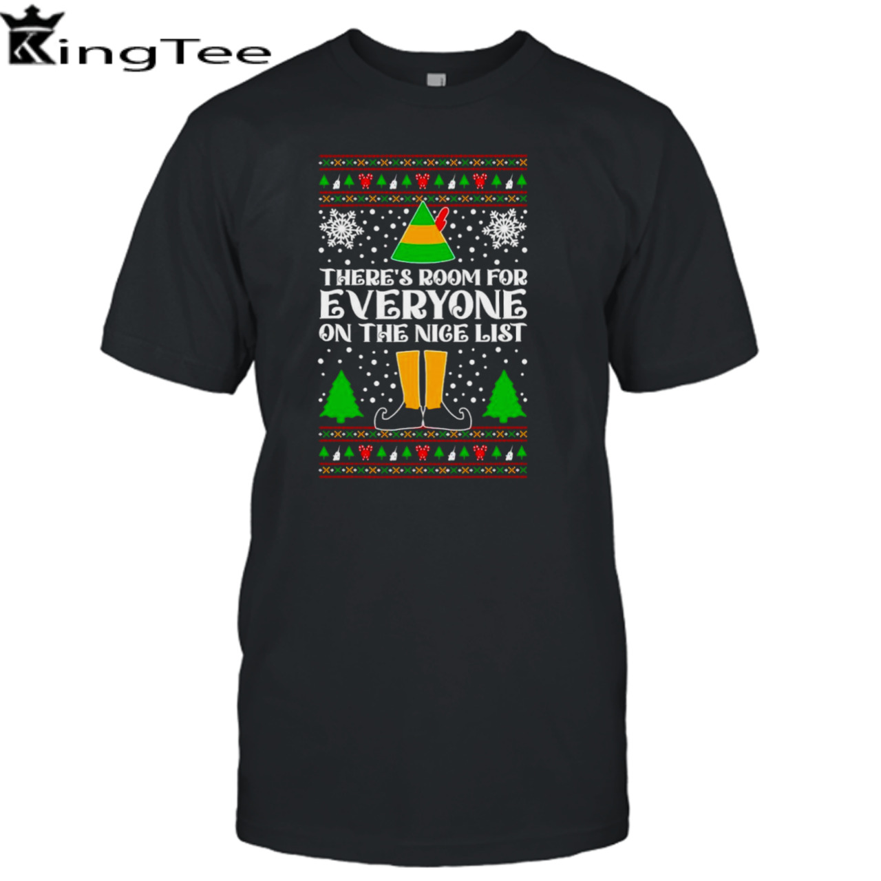 Room for everyone on the nice list movie quote Ugly Christmas shirt