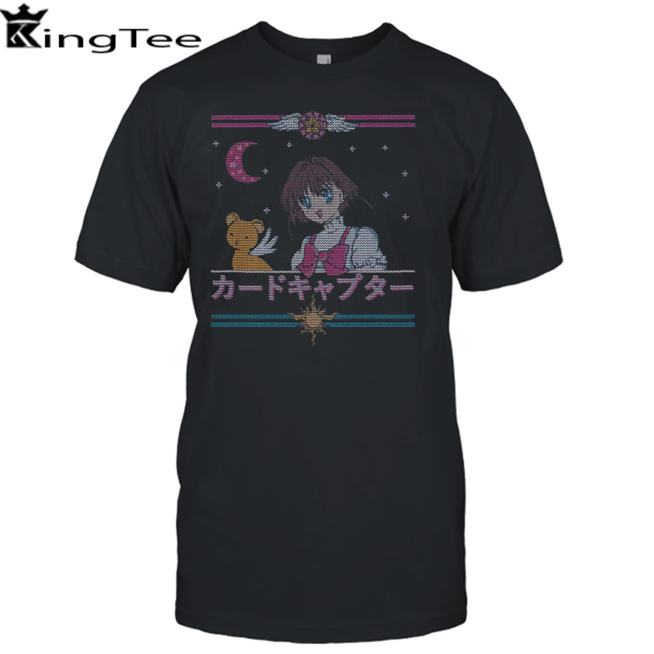 Sakura Card Christmas Pattern Anime Pink shirt