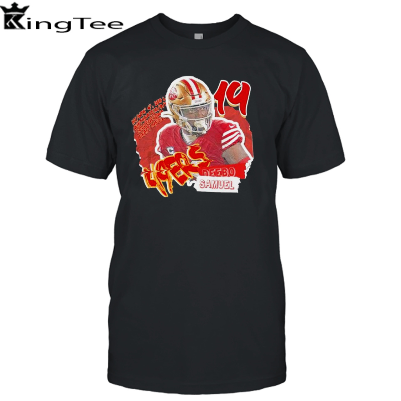 San Francisco 49ers Deebo Samuel Football Paper T-shirt