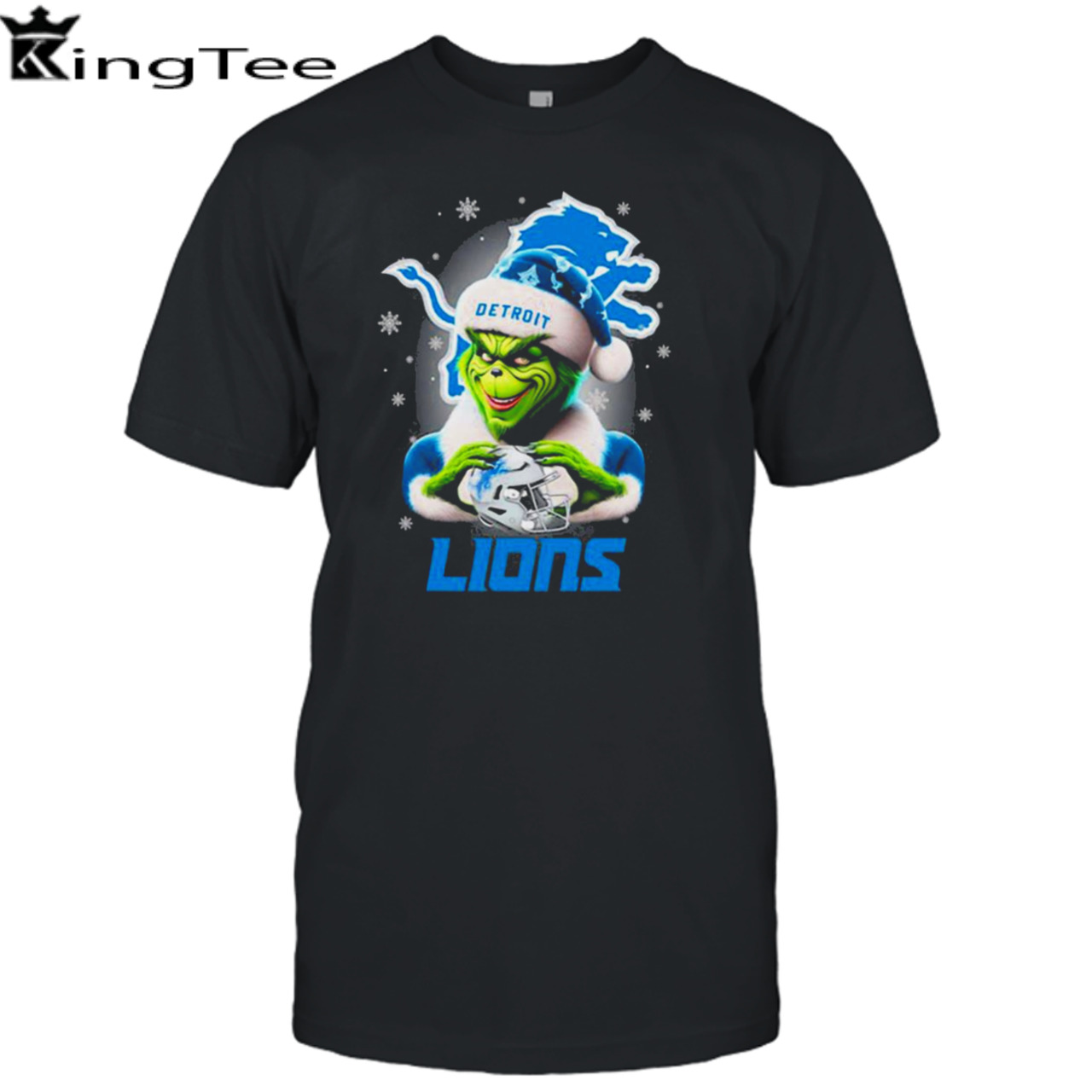 Santa Grinch Love Detroit Lions Merry Christmas shirt