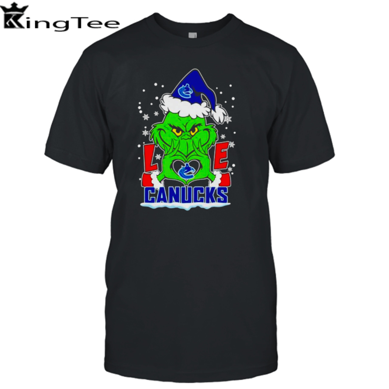 Santa Grinch love Vancouver Canucks shirt