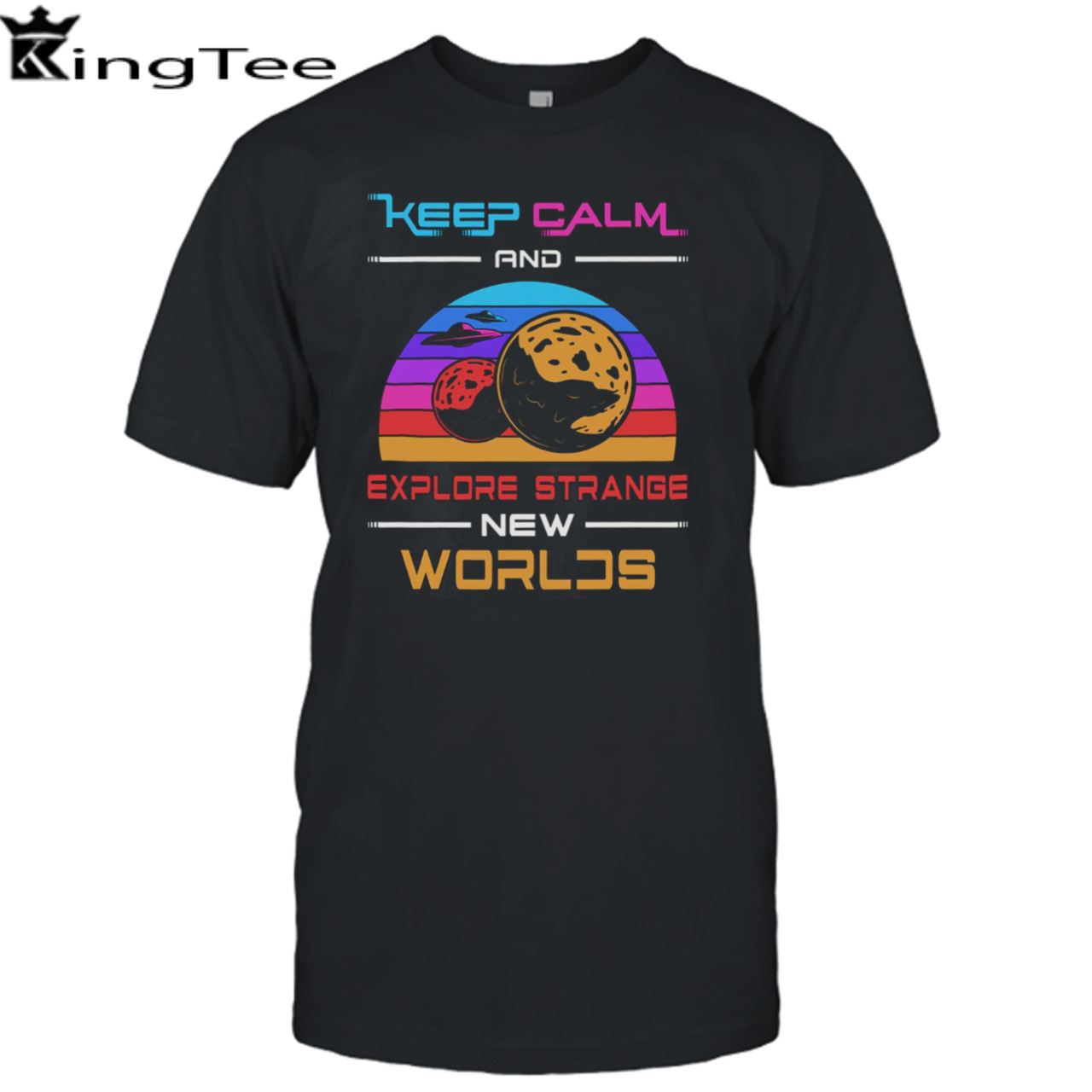 Science Fiction Day Space Keep Calm Stars shirt