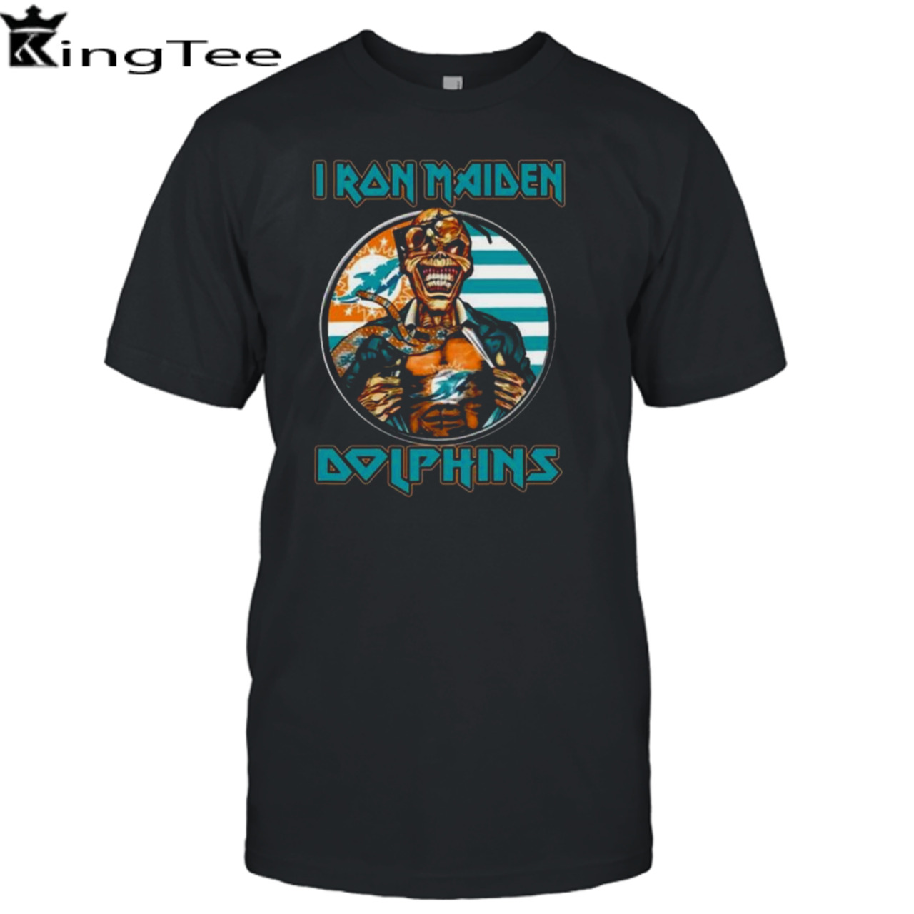 Blood Inside Me Iron Maiden Miami Dolphins shirt