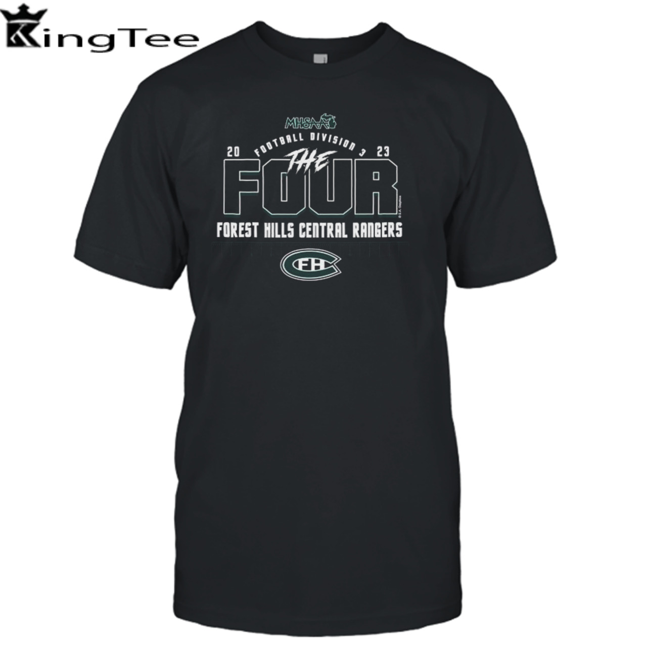 Forest Hills Central Rangers 2023 MHSAA Football Division 3 The Four Shirt