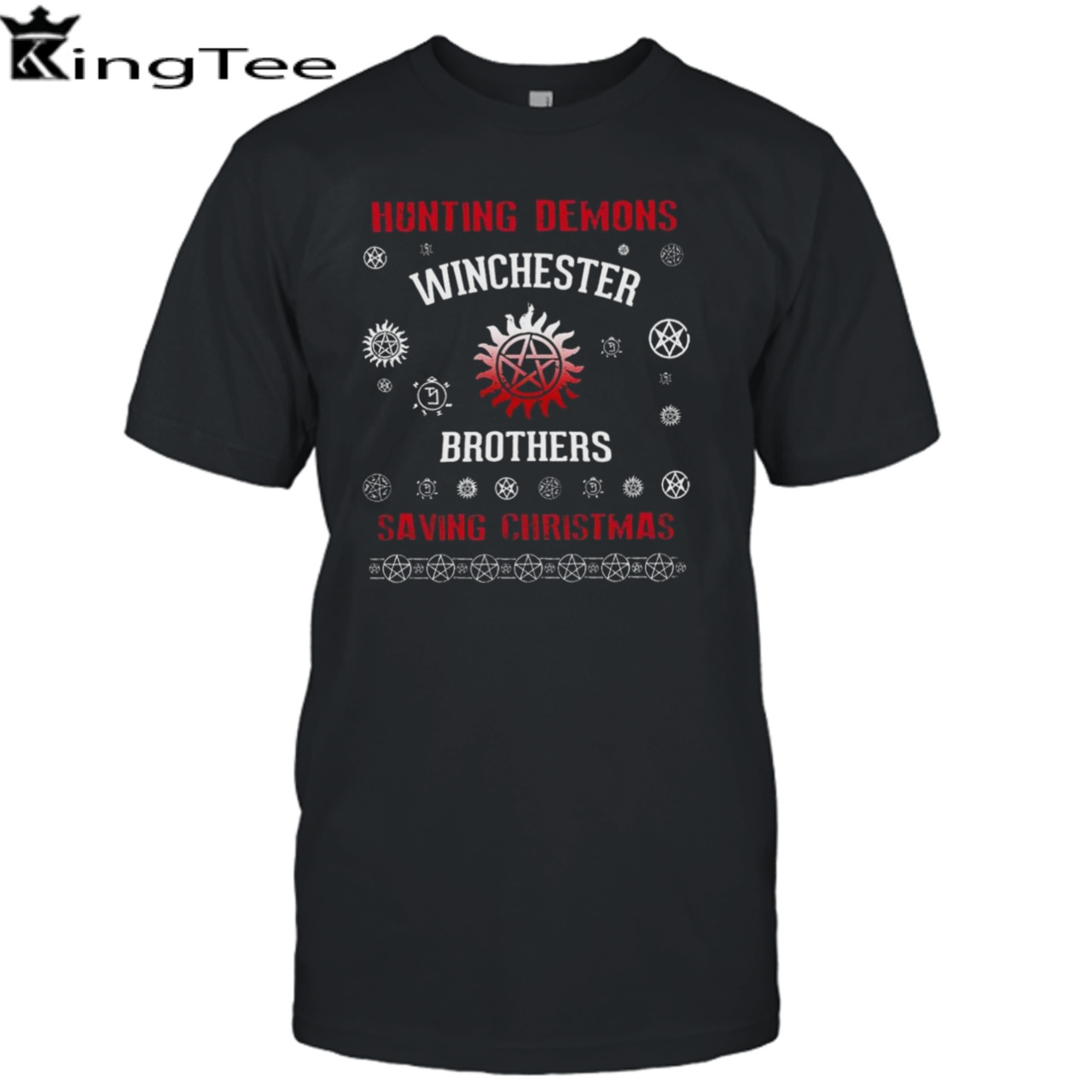 Hunting Demons Winchester Brothers Saving Christmas A Very Supernatural Christmas 2023 T-shirt