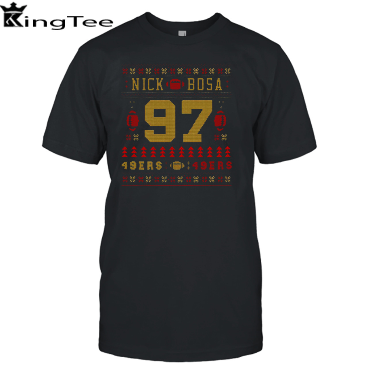 Nick Bosa Christmas Pattern shirt