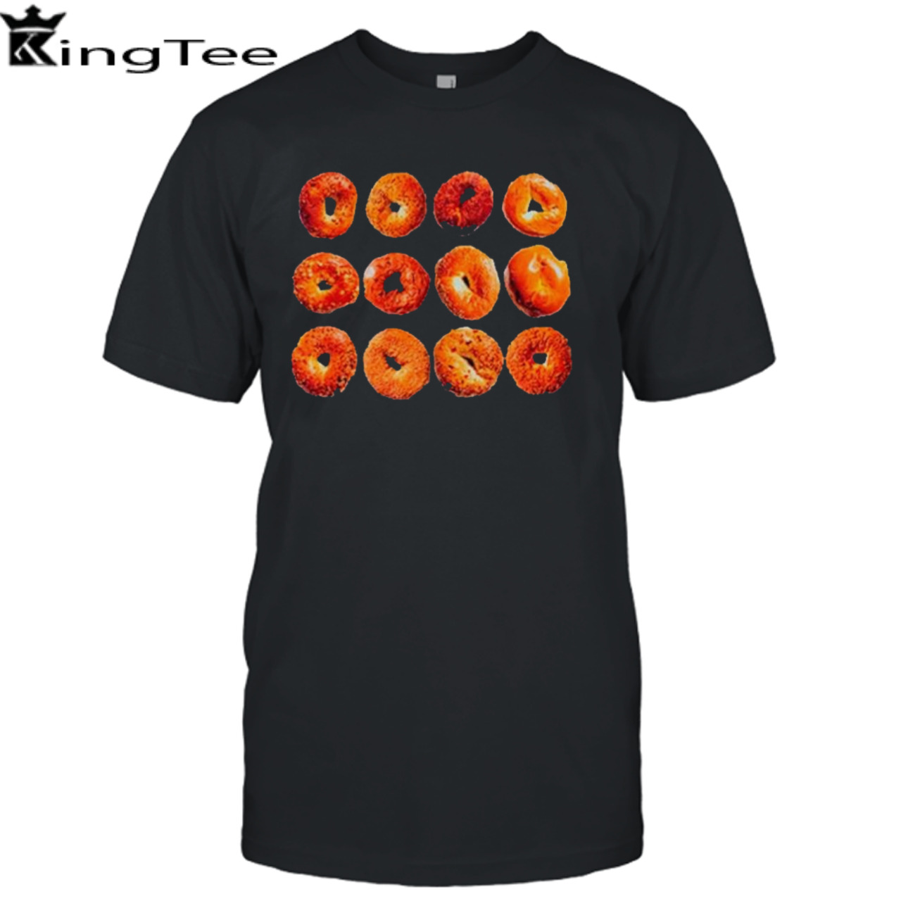 Old jewish men bagel bread shirt