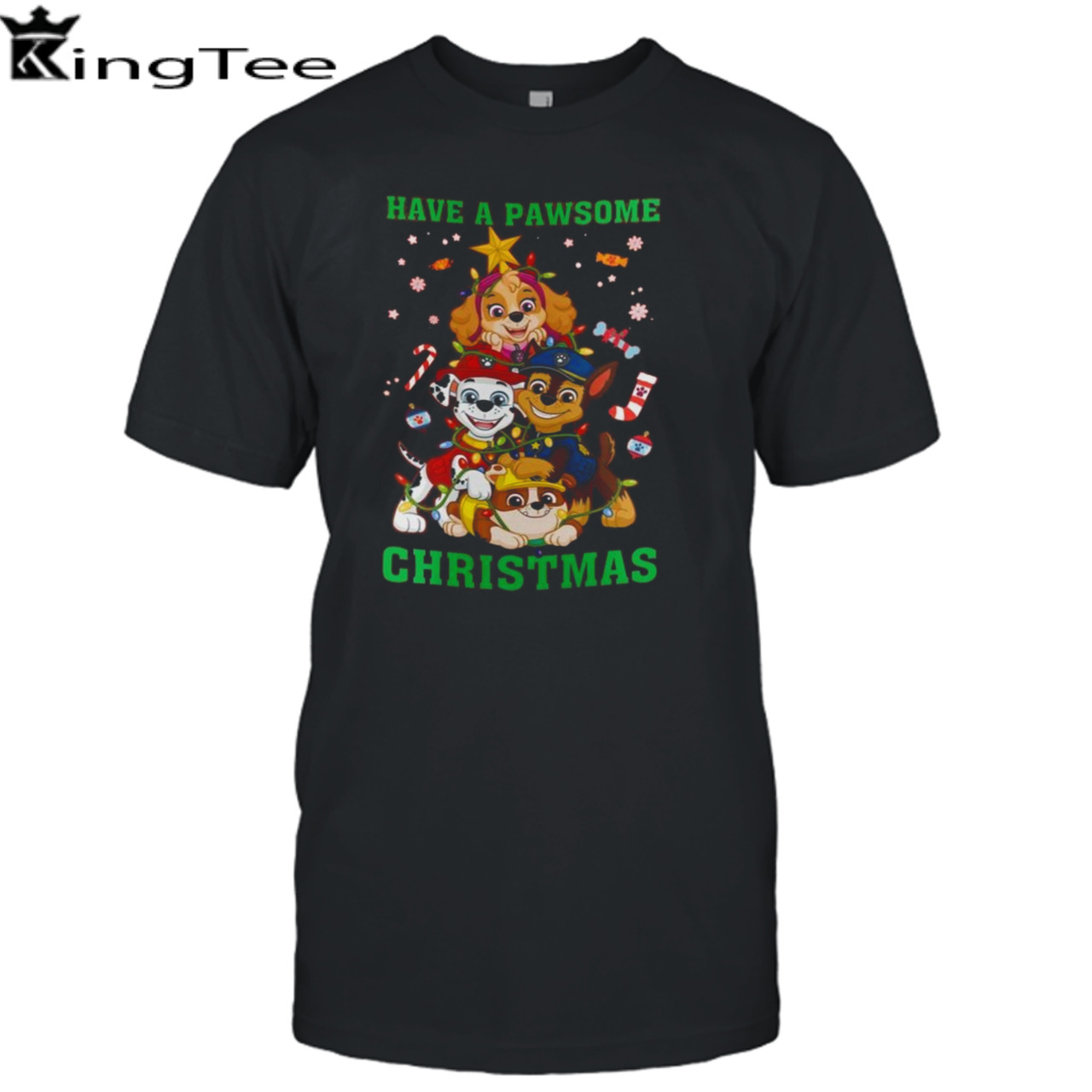 Paw Patrol Have A Pawsome Christmas Holiday T-shirt