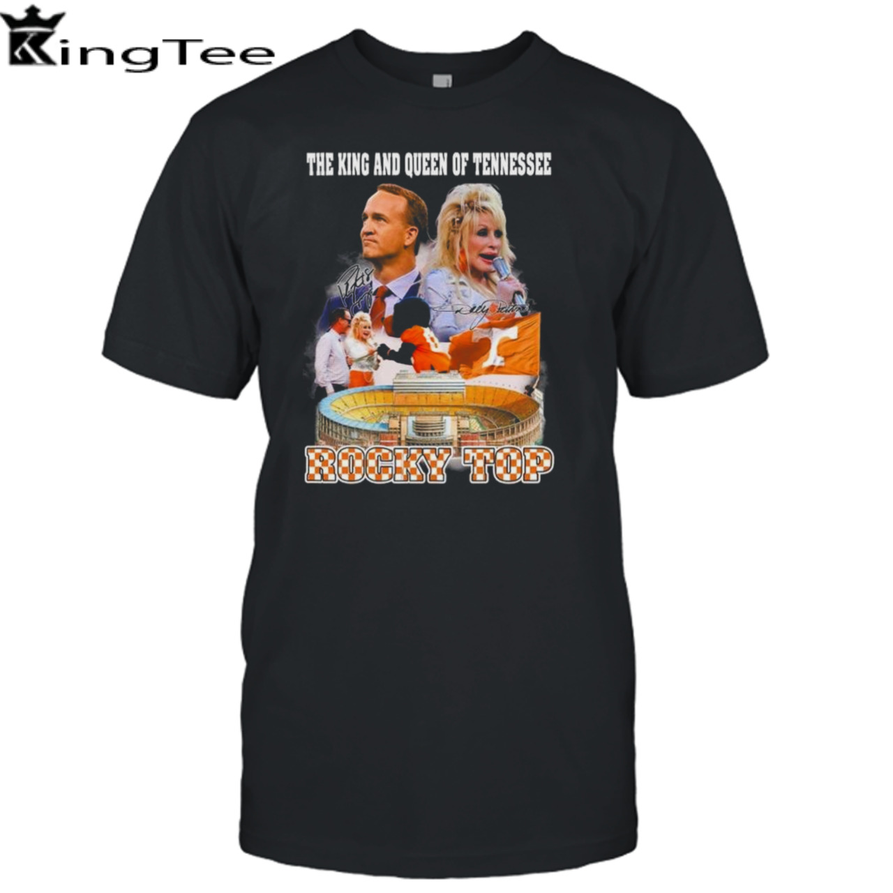 Peyton Manning Dolly Parton Sings Rocky Top in Neyland Stadium For Tennessee Signatures shirt