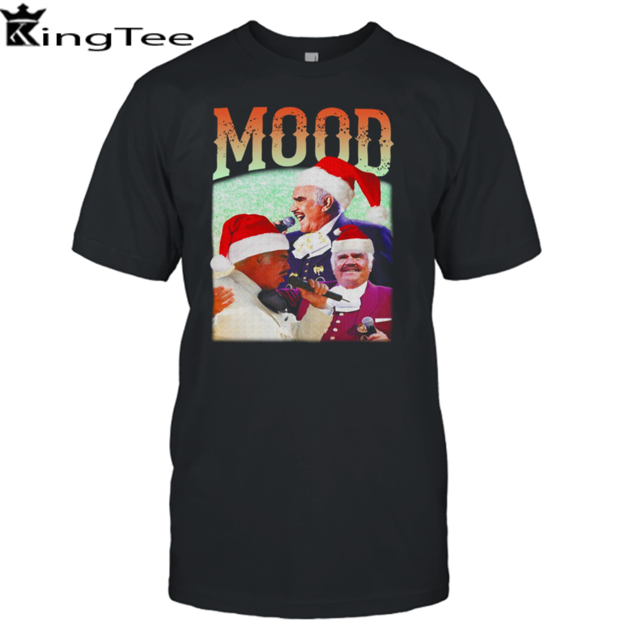 Retro Vtg Mood Drinking Christmas Humor Parody Music shirt