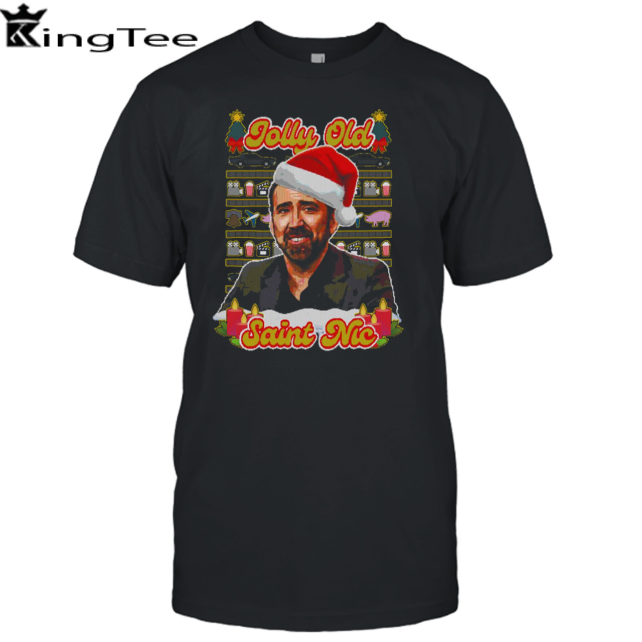 Saint Nic Christmas Nicholas Cage shirt