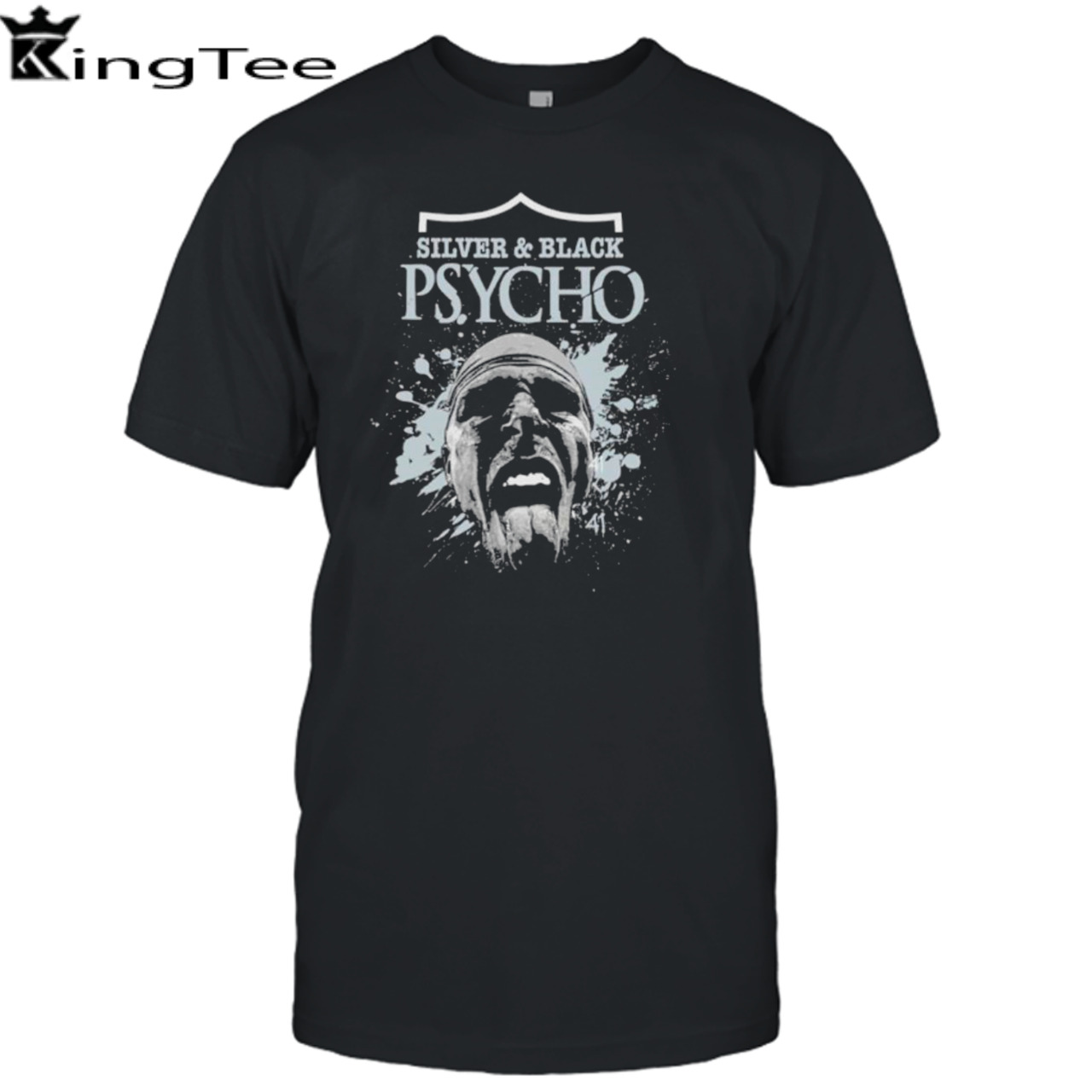 Silver and black psycho LA Raiders shirt