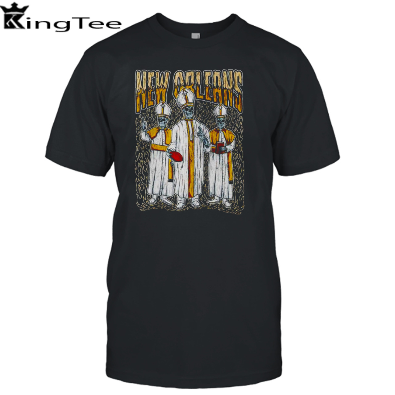 Skeleton New Orleans Saints football retro shirt