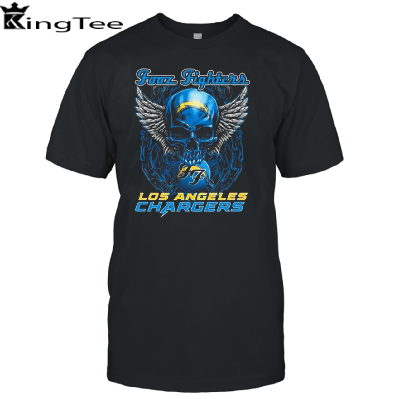 Skull Wings Fooz Fighters Los Angeles Chargers shirt