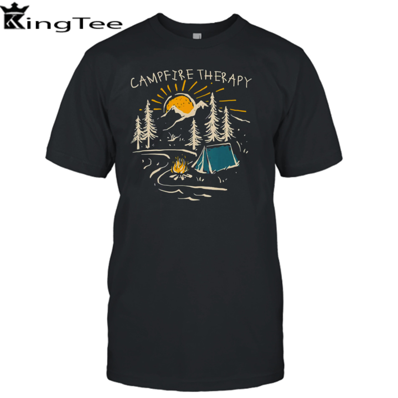 Campfire Therapy Camping Nature Adventure Outdoor shirt